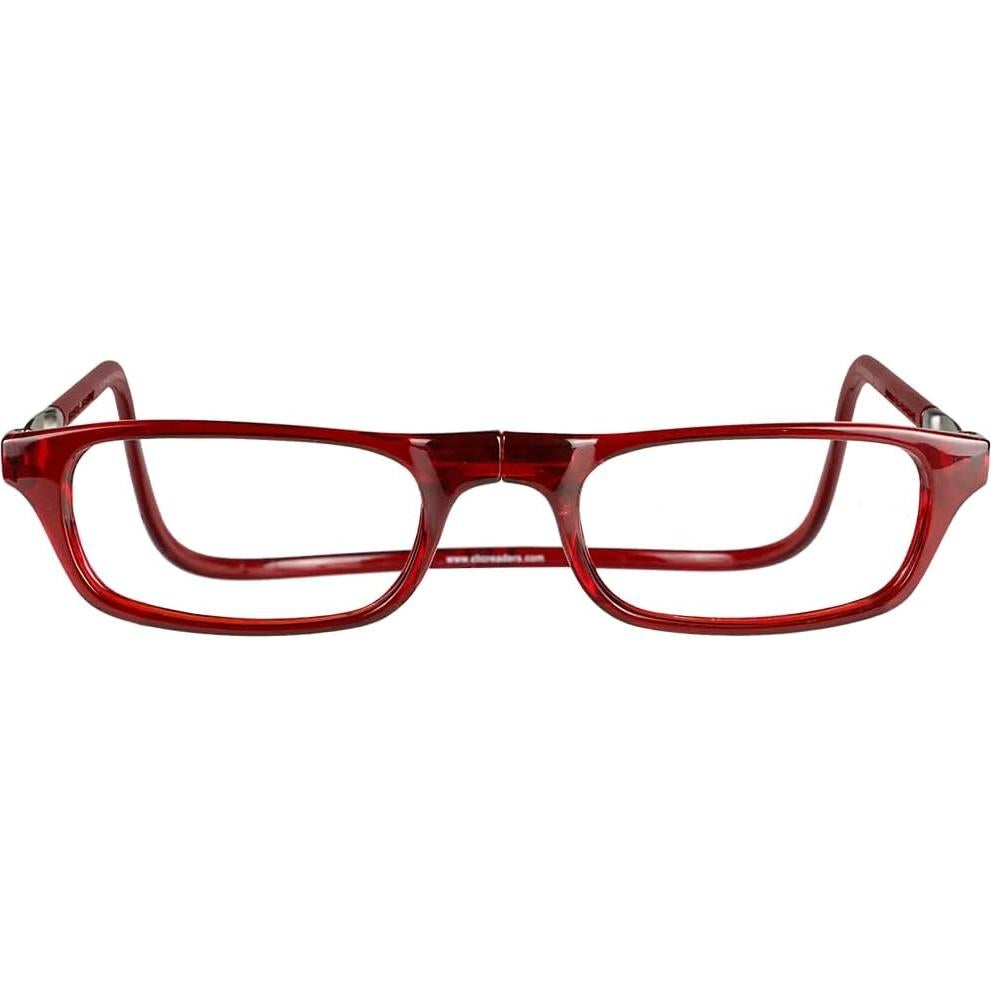 Gafas de lectura CliC rojas S-M con ajuste magnético