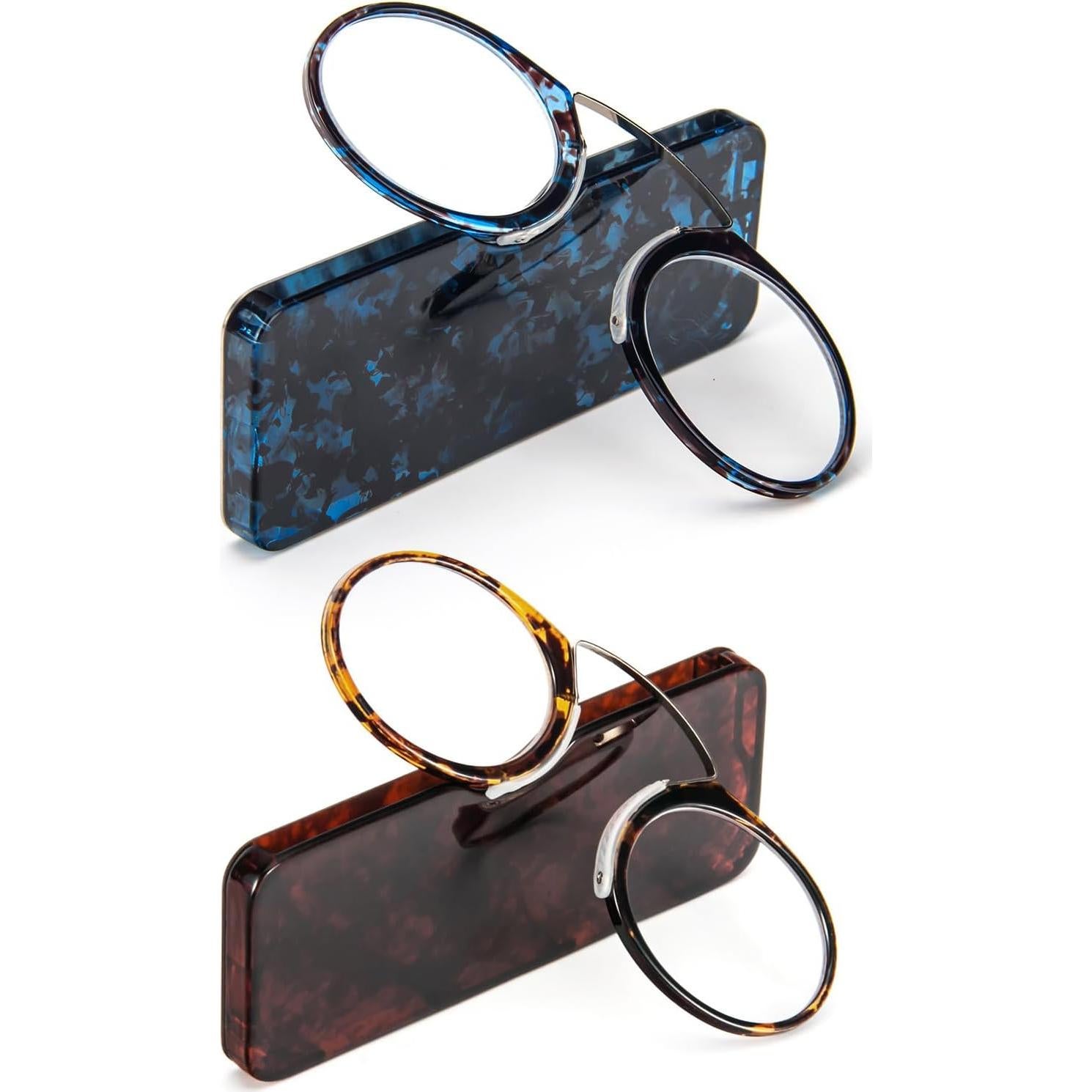 Gafas de Lectura DXYXYO Clip en Nariz 2 Paquetes +2.0