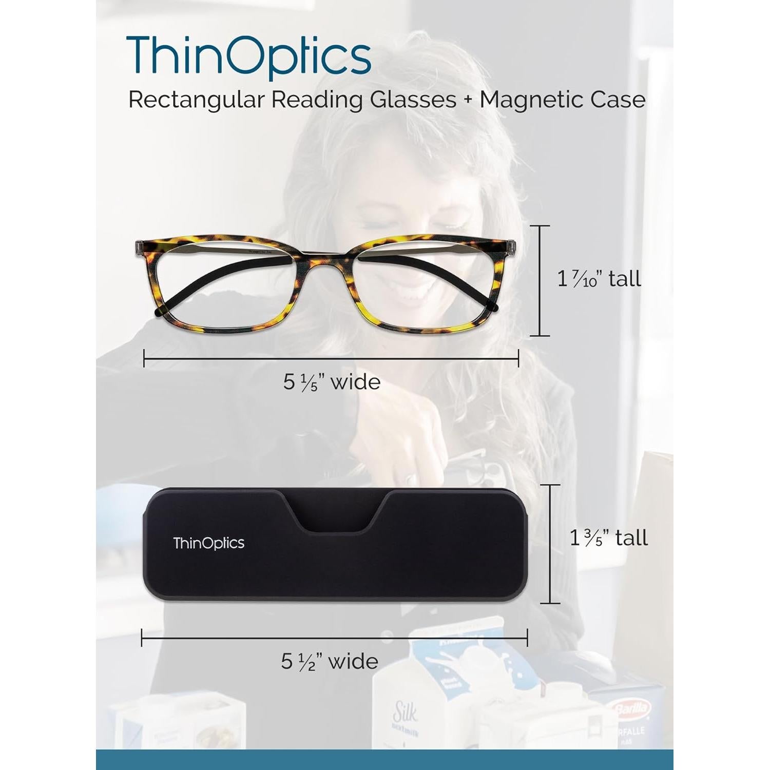 ThinOptics Rectangular Reading Glasses