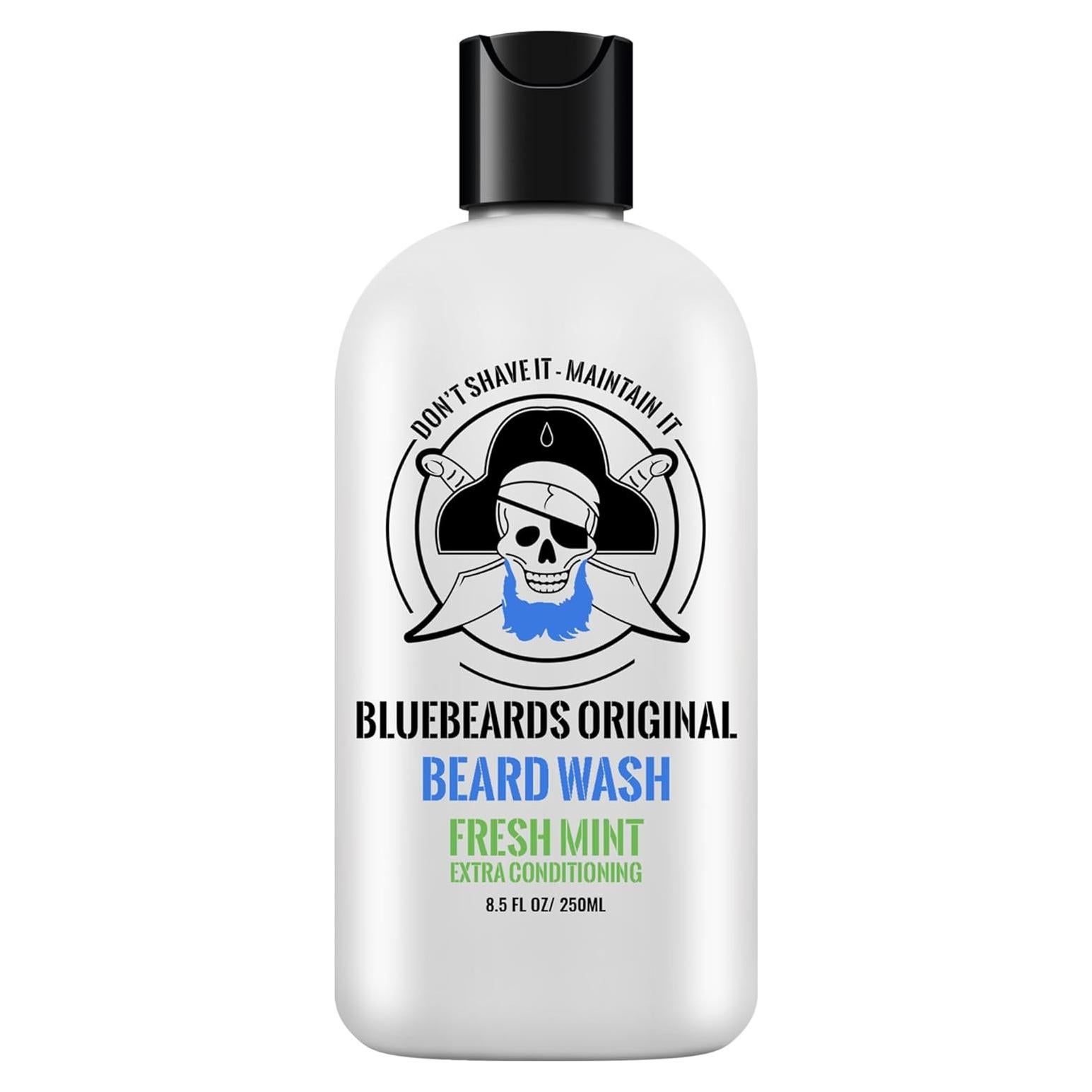 Lavado de Barba Menta Fresca Bluebeards 240 g - Suavizante