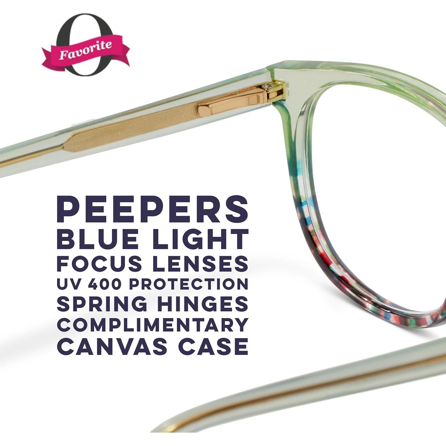Gafas de Lectura Peepers Verde 1.75x Bloqueo Luz Azul