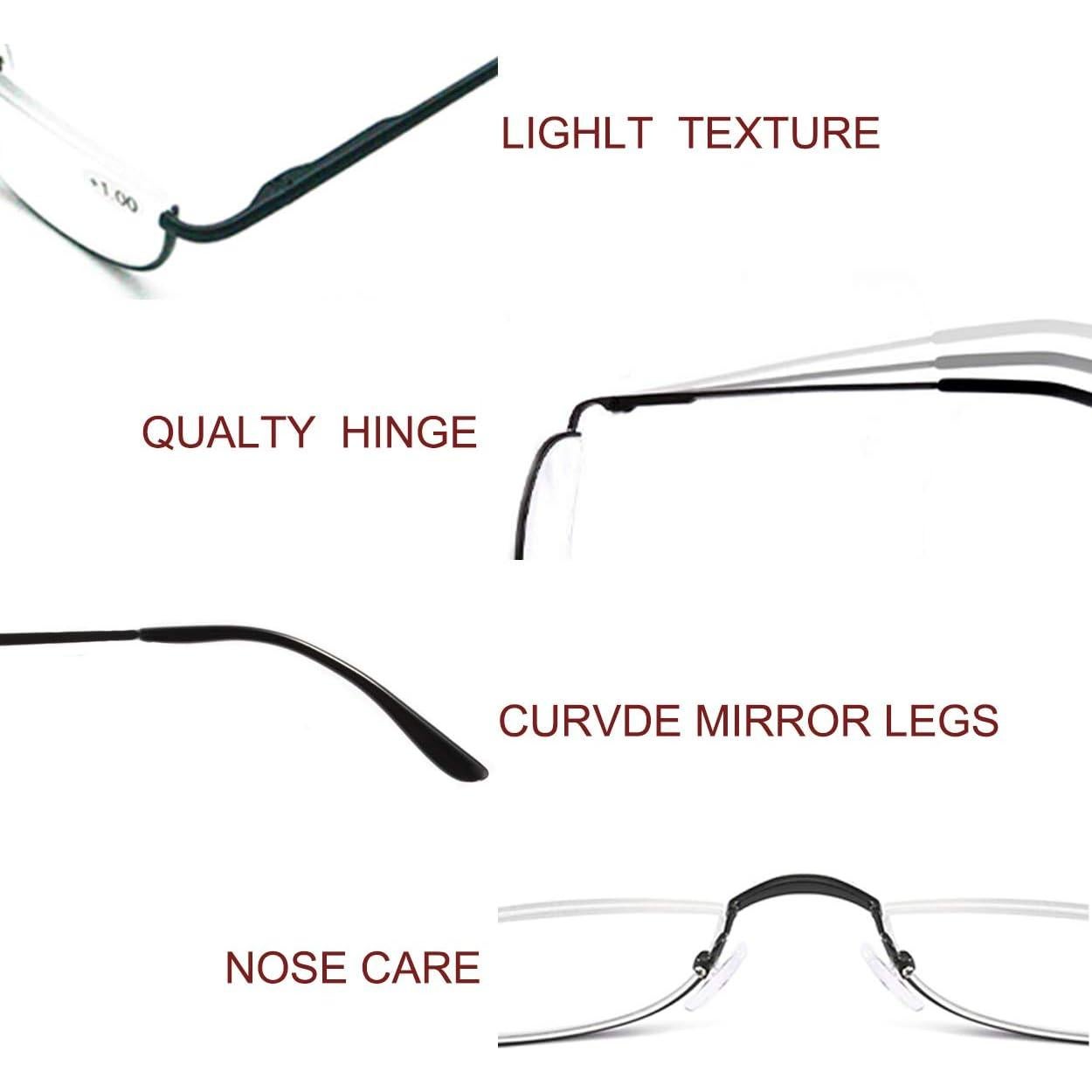 Gafas de lectura COVESATO 2 pares 1.75 medio marco