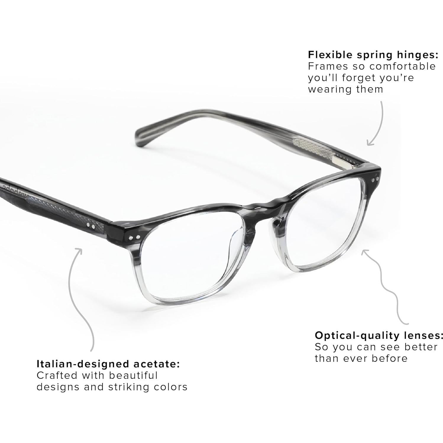 Gafas de lectura Eyebobs Old Sport 1.5x bloqueadoras luz azul