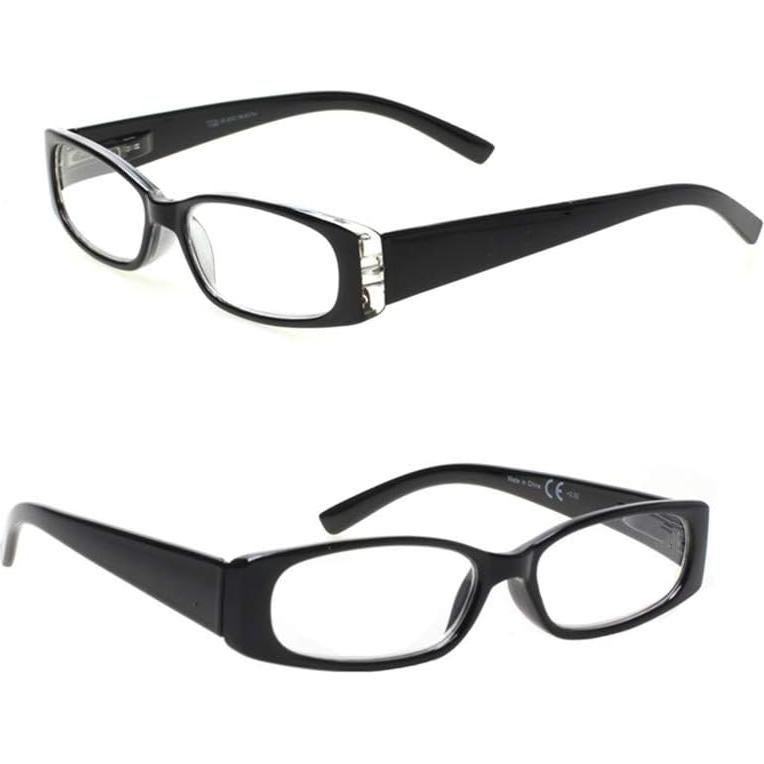 5 Gafas de Lectura Rectangulares 1.25x Marca Unisex