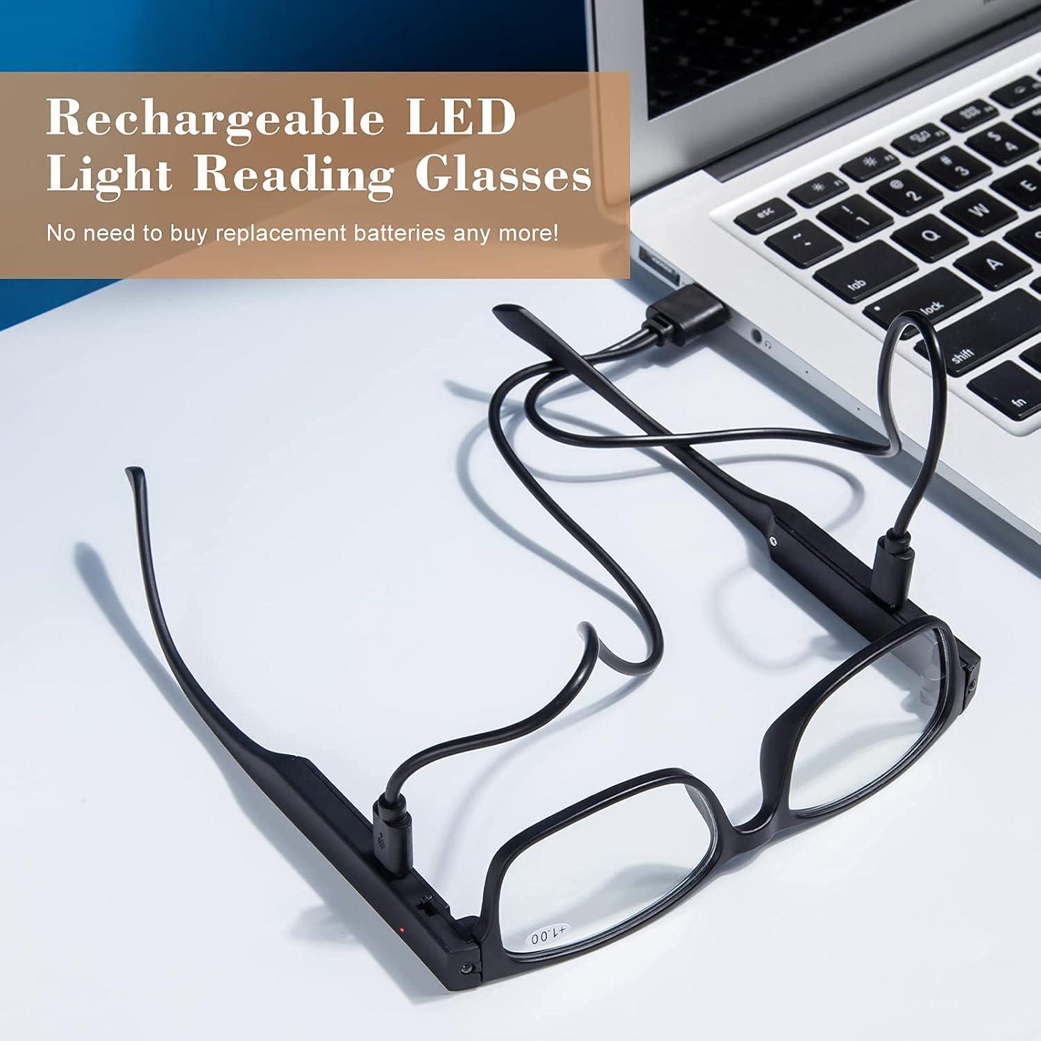 Gafas de Lectura OKH con Luz LED y Filtro Azul 3.5x