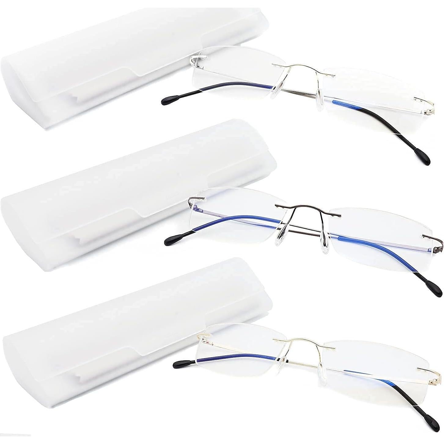 Paquete de 3 gafas de lectura Wenzhou C11LH sin montura