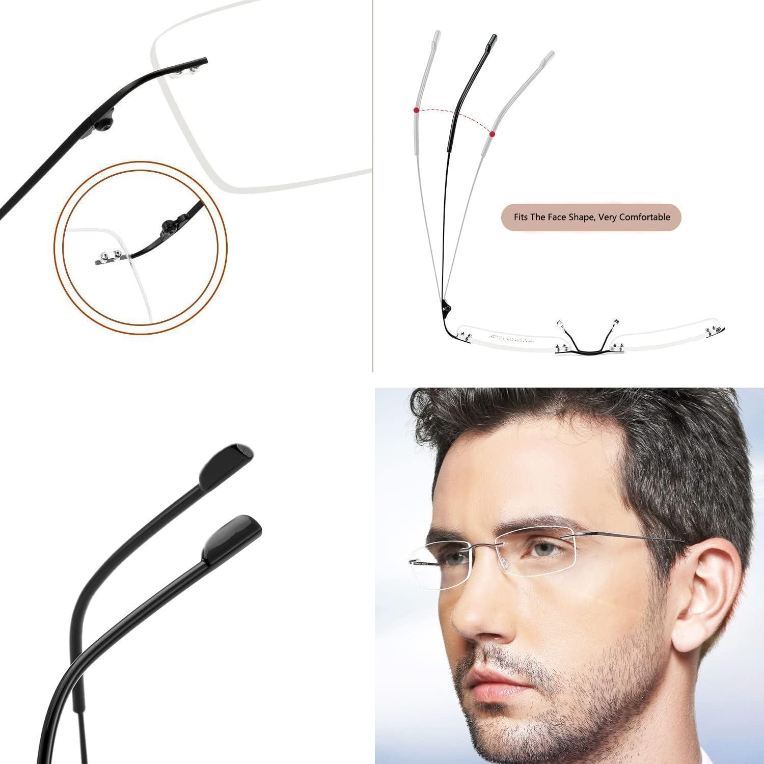 Paquete de 3 gafas de lectura Wenzhou C11LH sin montura