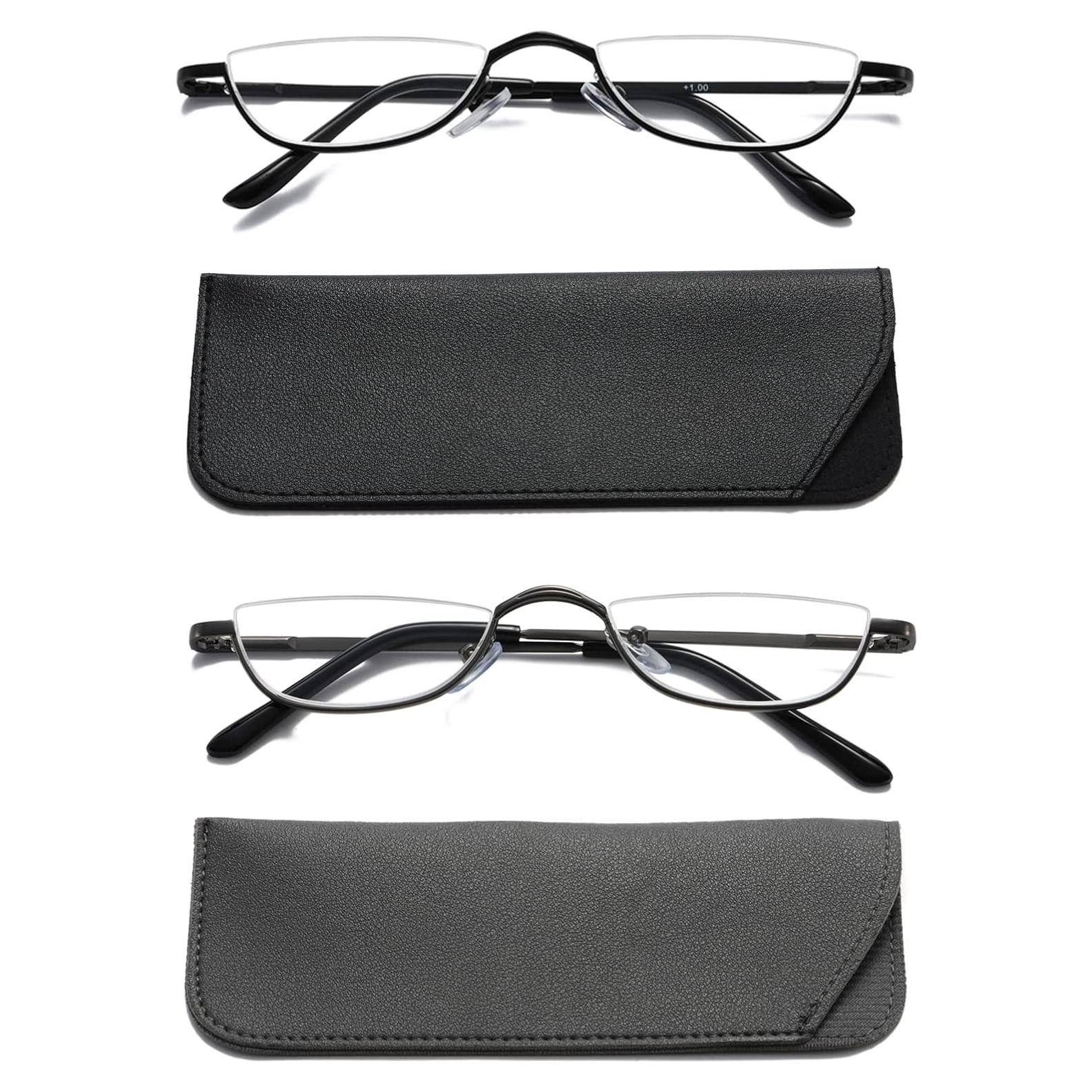 Gafas de Lectura Viseng 2 Pares Media Montura +3.0 Dioptrías