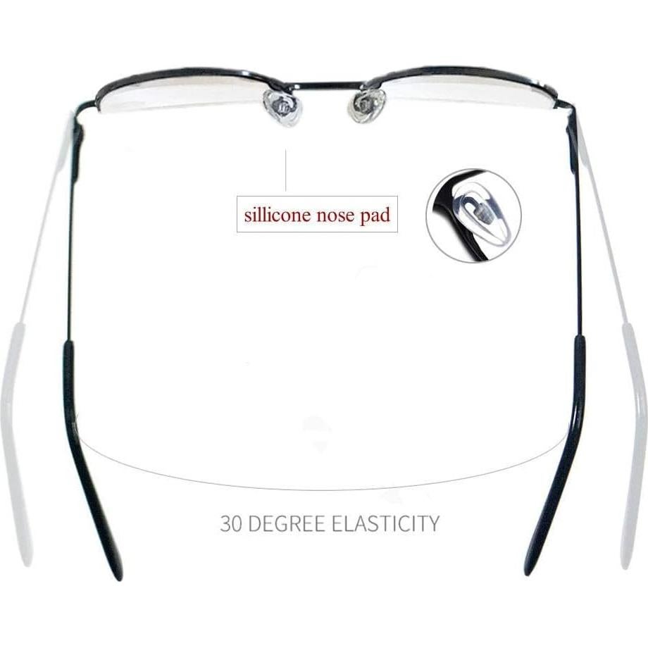 Gafas de Lectura Viseng 2 Pares Media Montura +3.0 Dioptrías