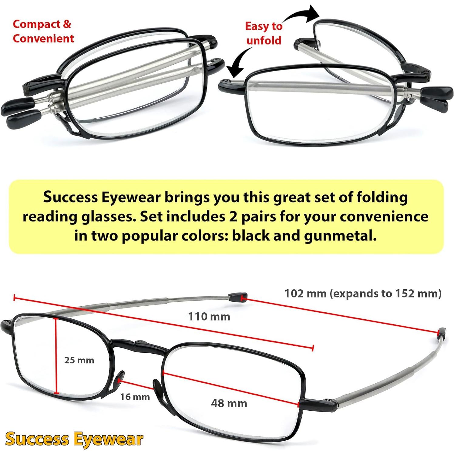 Gafas de Lectura Success Eyewear 2 Pares Unisex 3.0x