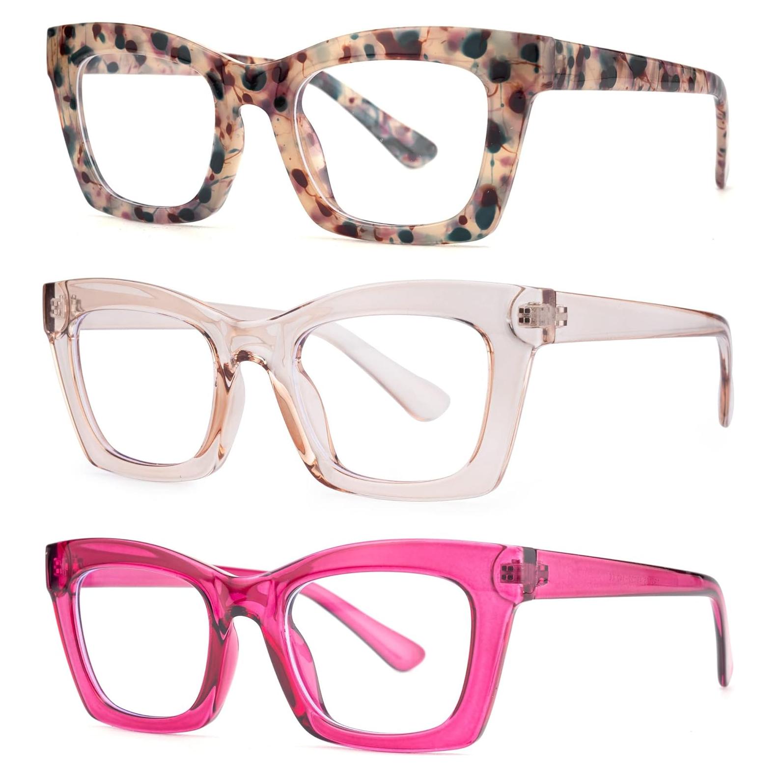 Gafas de Lectura Bullabulling 3 Piezas Bloqueo Luz Azul