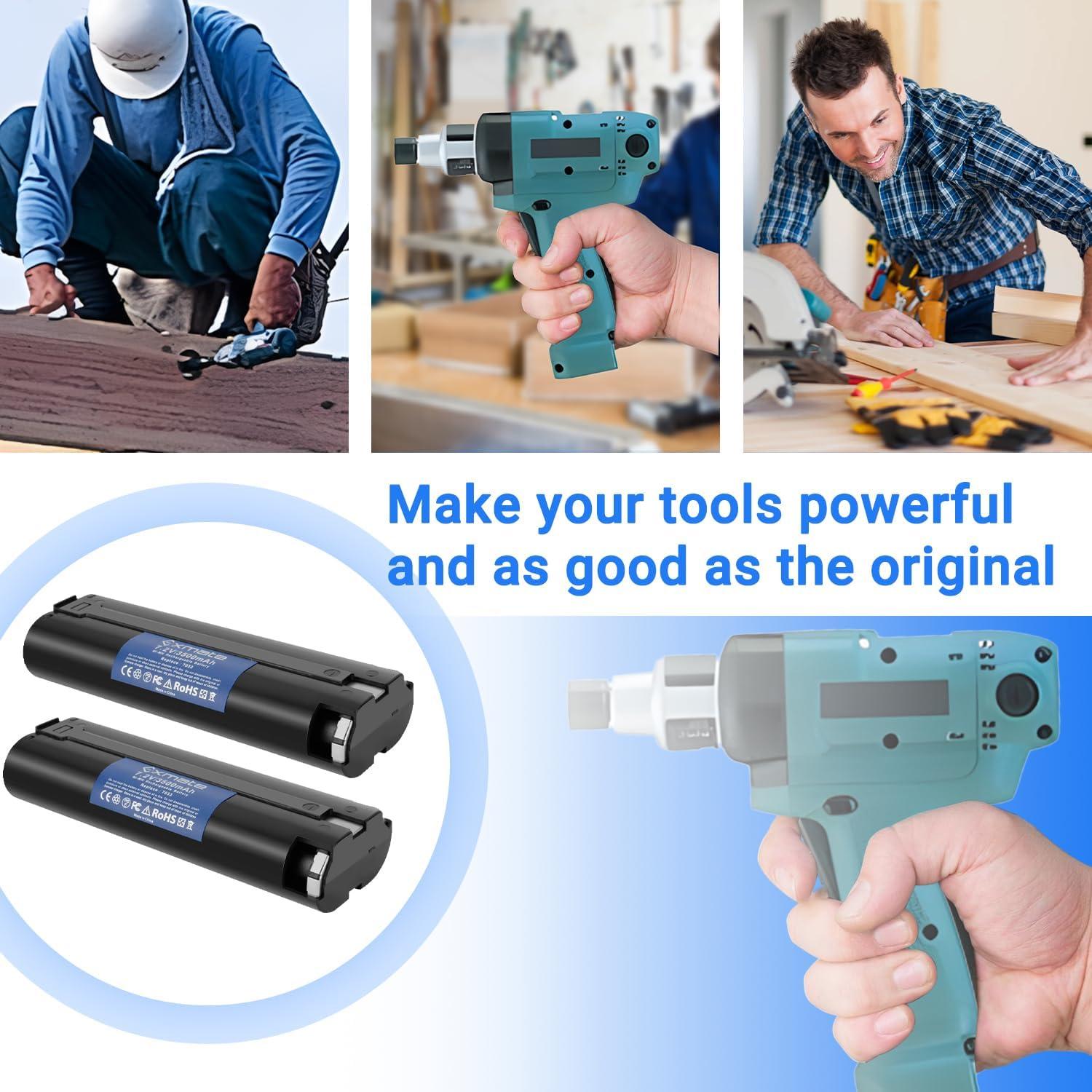 Batería Ni-Mh 7.2V 3500mAh Exmate + Cargador 1.2-18V