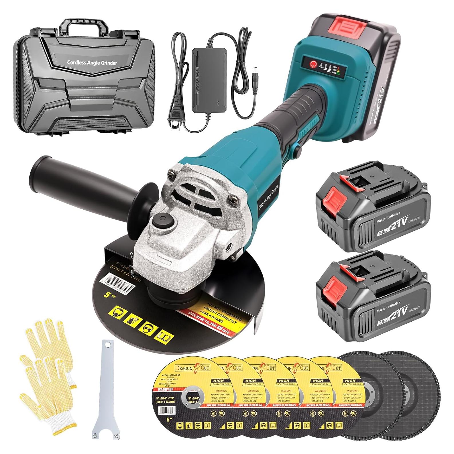 Amoladora Angular Inalámbrica Blayram 20V 8500 RPM 4-1/2"