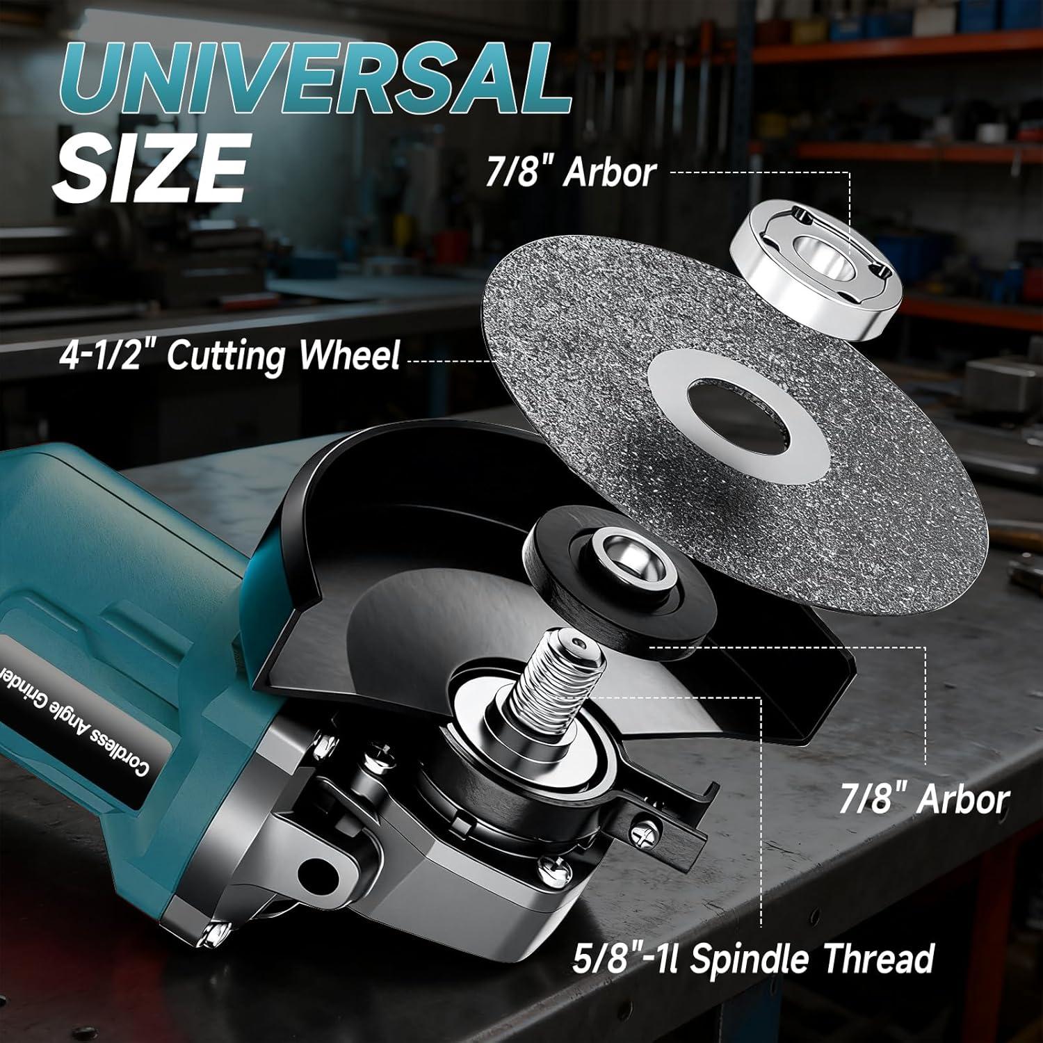 Amoladora Angular Inalámbrica Blayram 20V 8500 RPM 4-1/2"