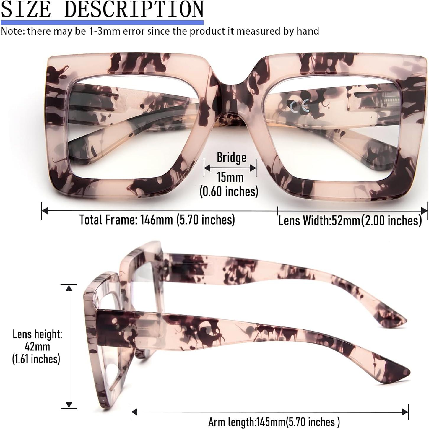 Gafas de Lectura REAVEE 3 Paquete Anti Luz Azul 3.0x