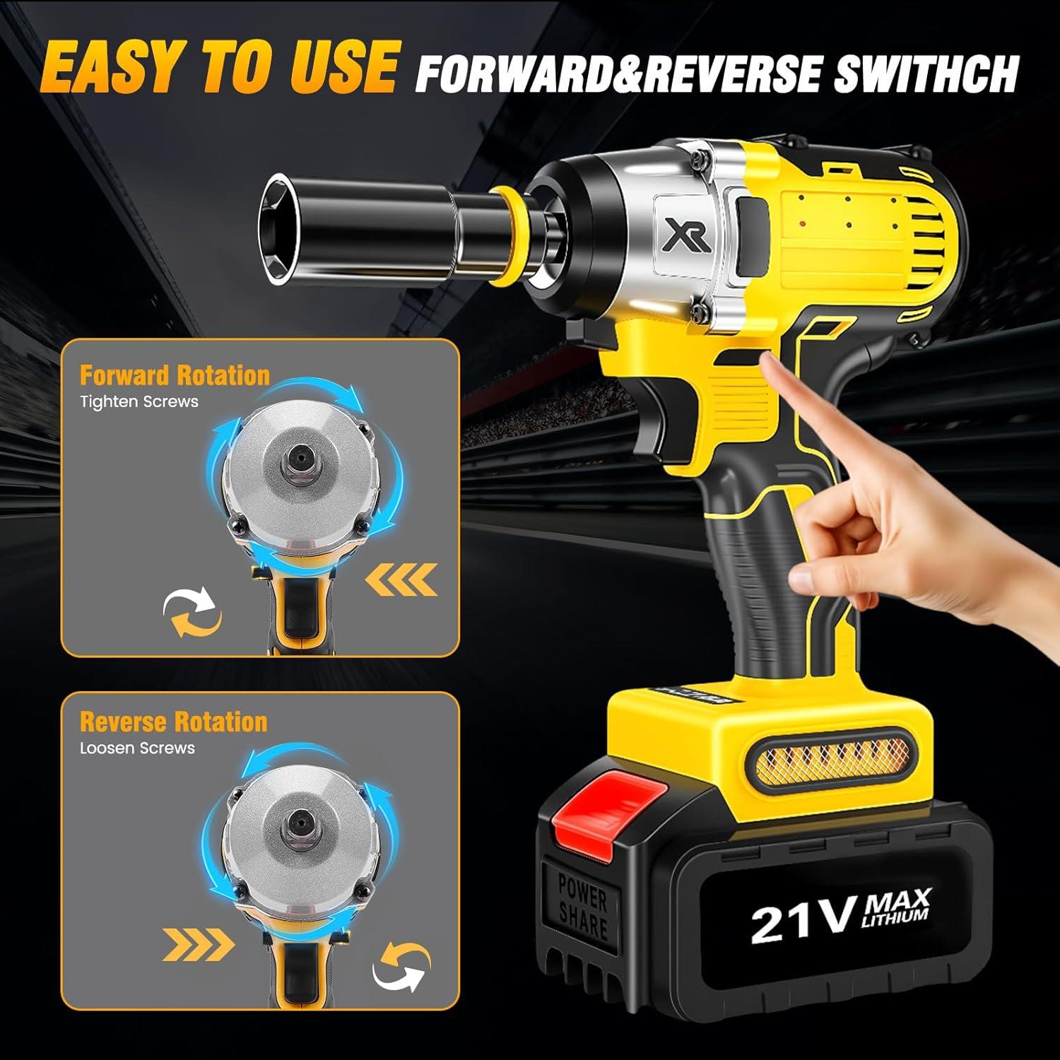 Llave de Impacto Inalámbrica ALSO GO 650Nm 1/2" 3300RPM