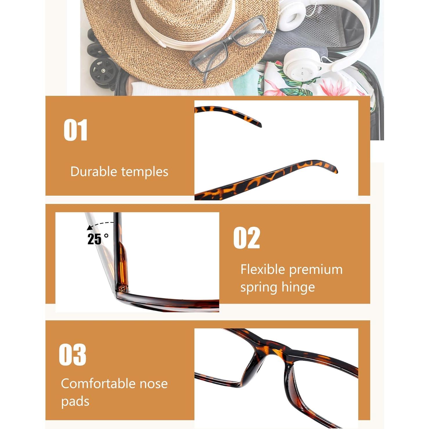 Gafas de Lectura Umigy 24 Paquetes 2.5 Unisex Ajustables