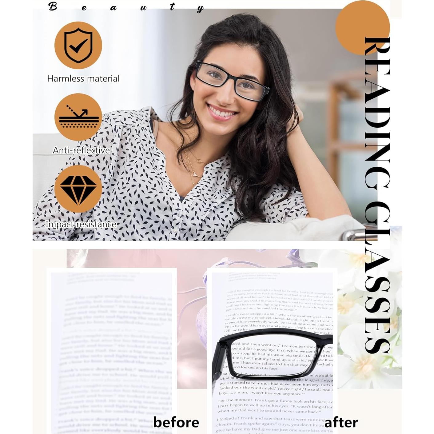 Gafas de Lectura Umigy 24 Paquetes 2.5 Unisex Ajustables