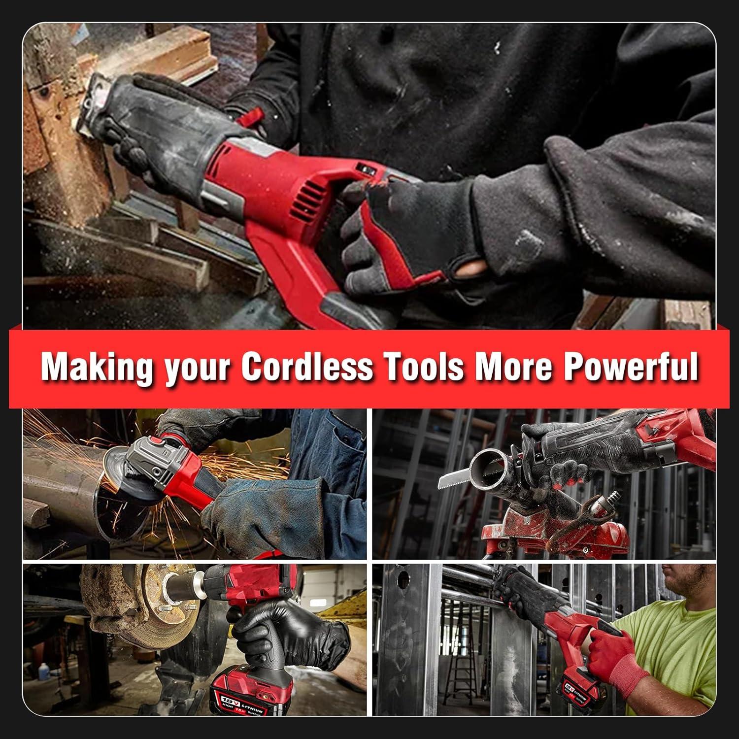 Batería de Litio 18V 12Ah Sunmokite para Milwaukee M-18