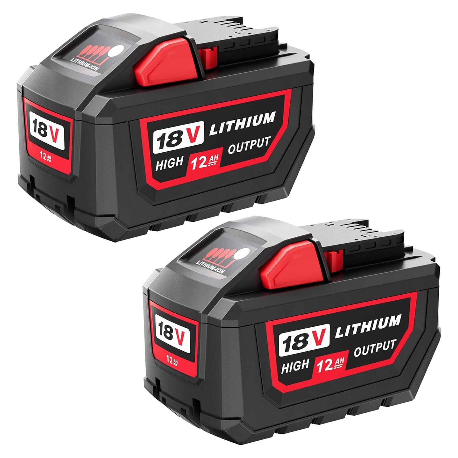 Batería de Reemplazo Milwaukee M-18 12000mAh 18V 2Pack