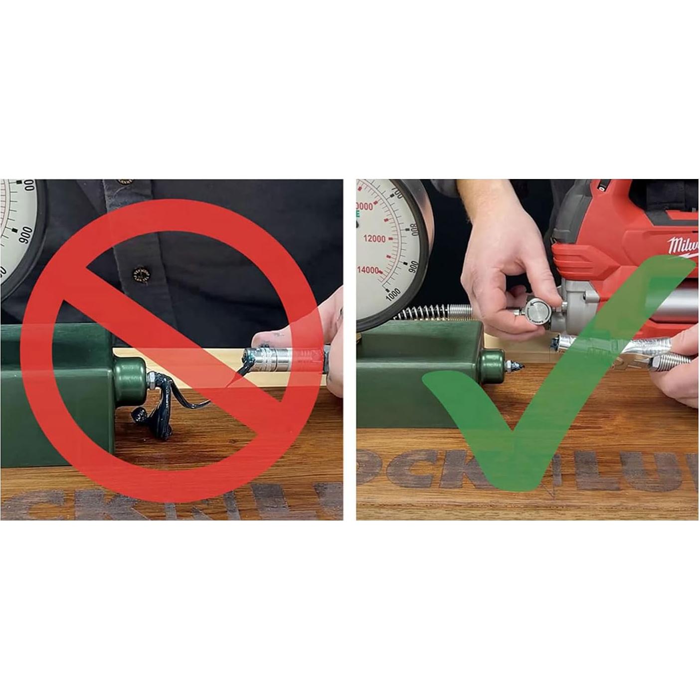 Válvula de Retorno de Presión LockNLube LNL83100-M para Pistolas de Engrase