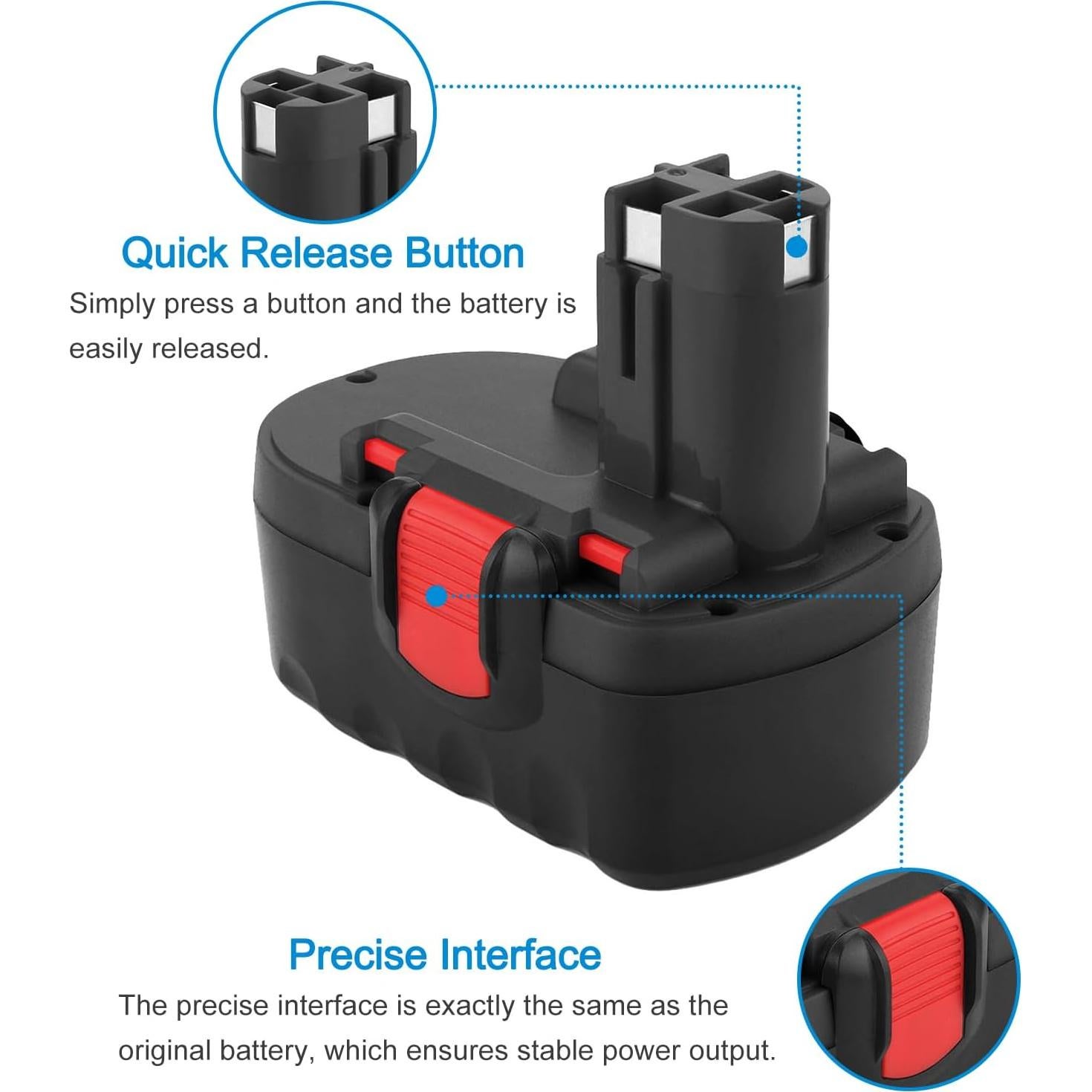 Batería Ni-MH 18V 4500mAh 2Pack Bosch BAT181