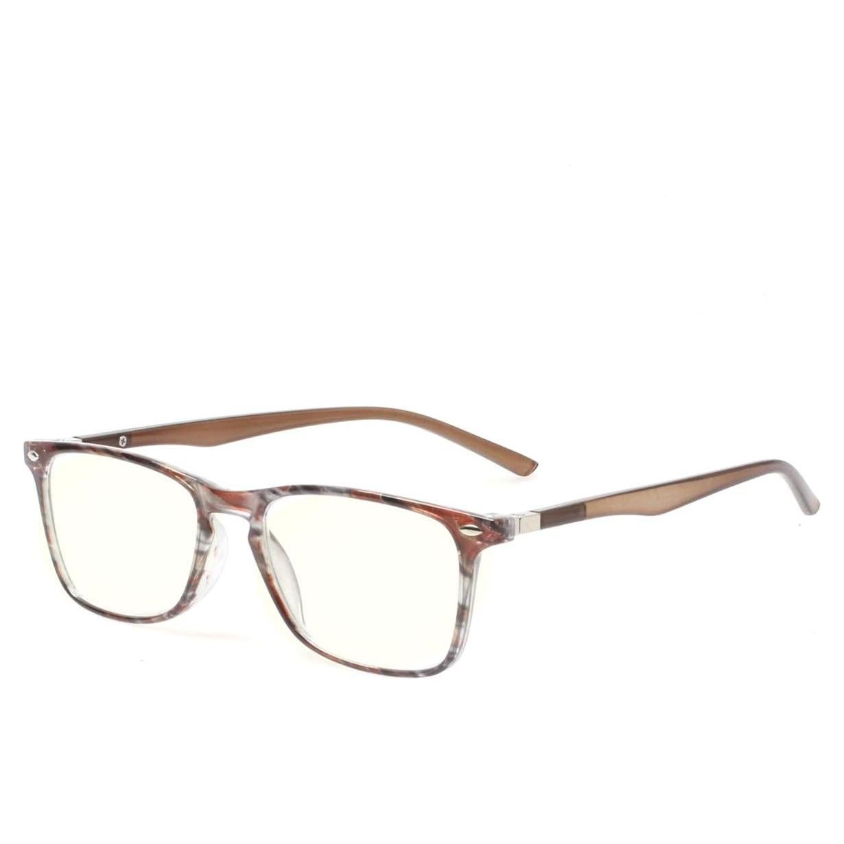 Gafas de lectura JOSCHOO bloqueo luz azul 1.75x marrón