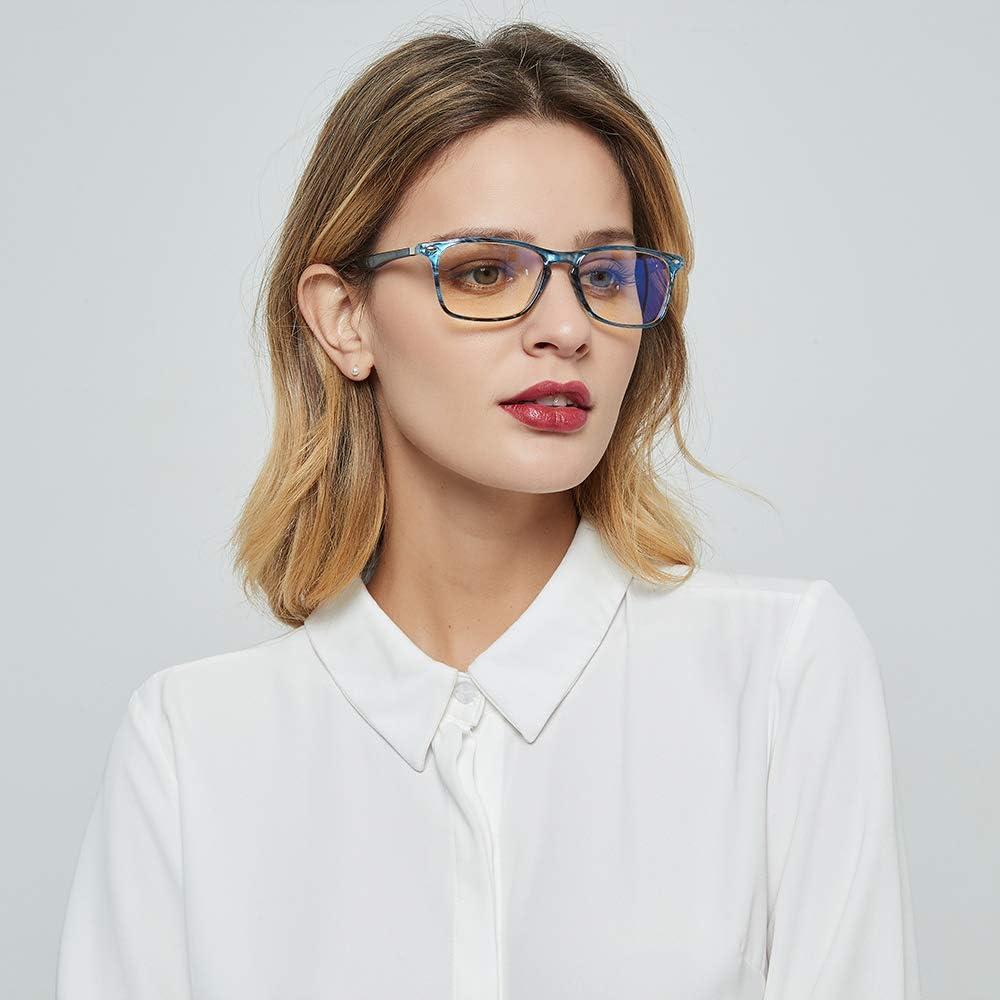 Gafas de lectura JOSCHOO bloqueo luz azul 1.75x marrón