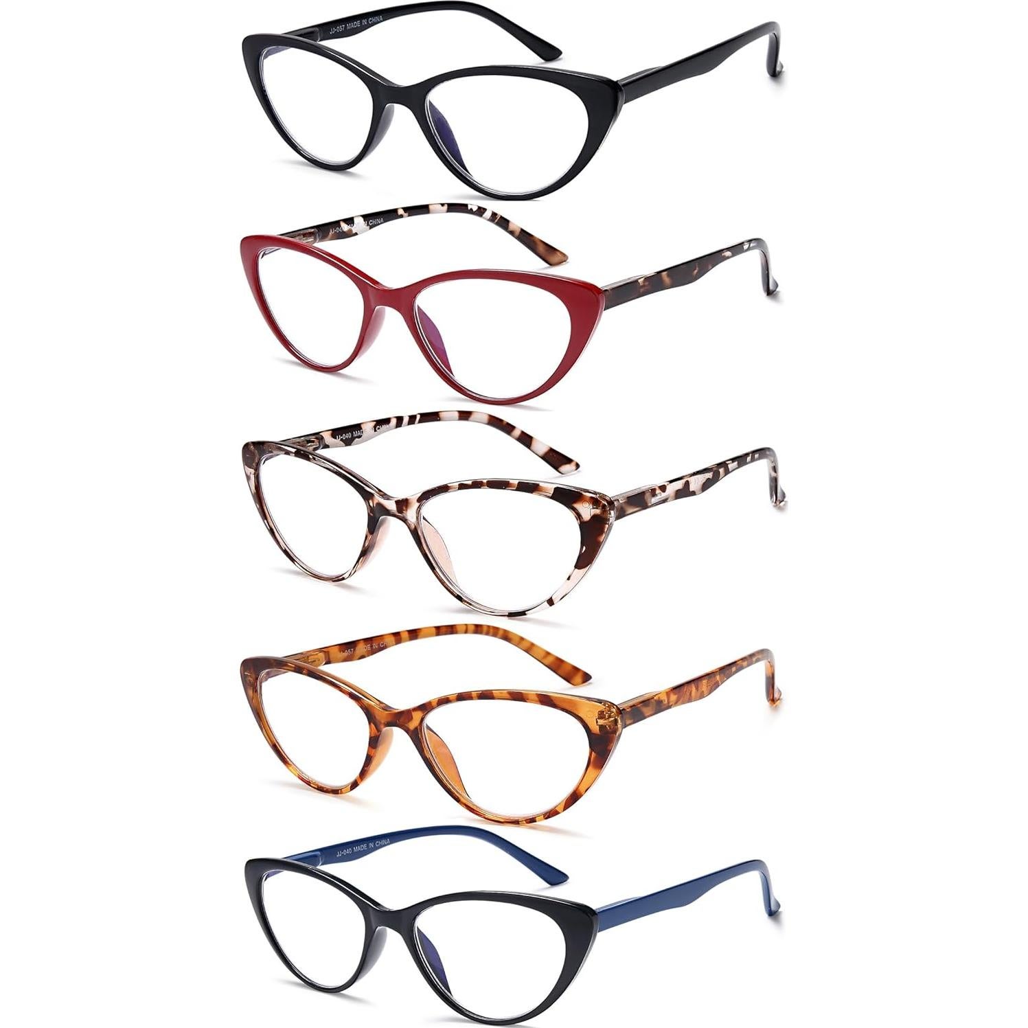 Gafas de Lectura EYEURL Estilo Gato 5 Paquetes 3.0