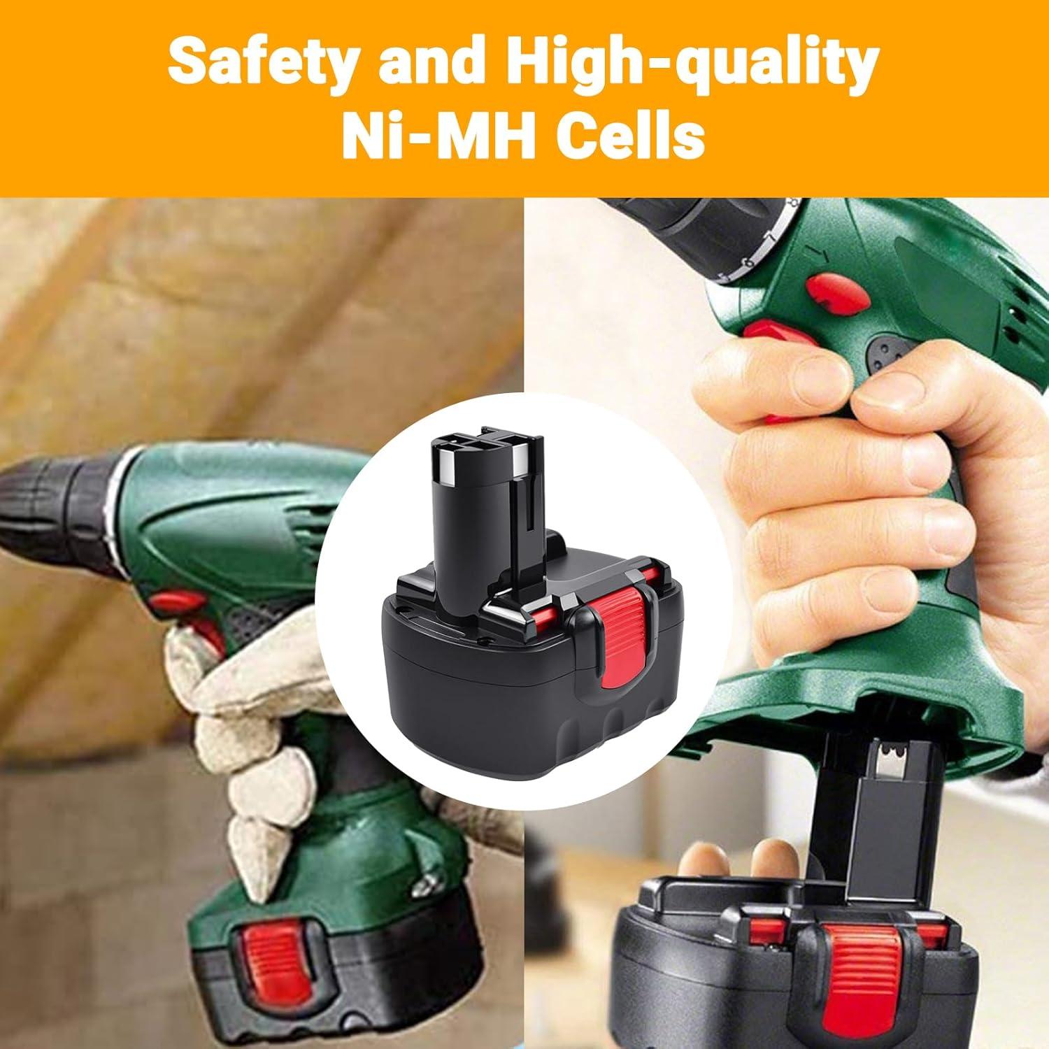 Batería de Reemplazo Bosch 14.4V 4000mAh Ni-MH 2-Pack