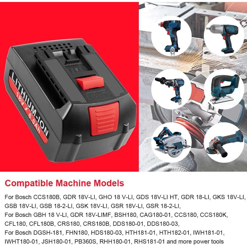 Batería de 18V 6.0 Ah Futurebatt para Herramientas Bosch