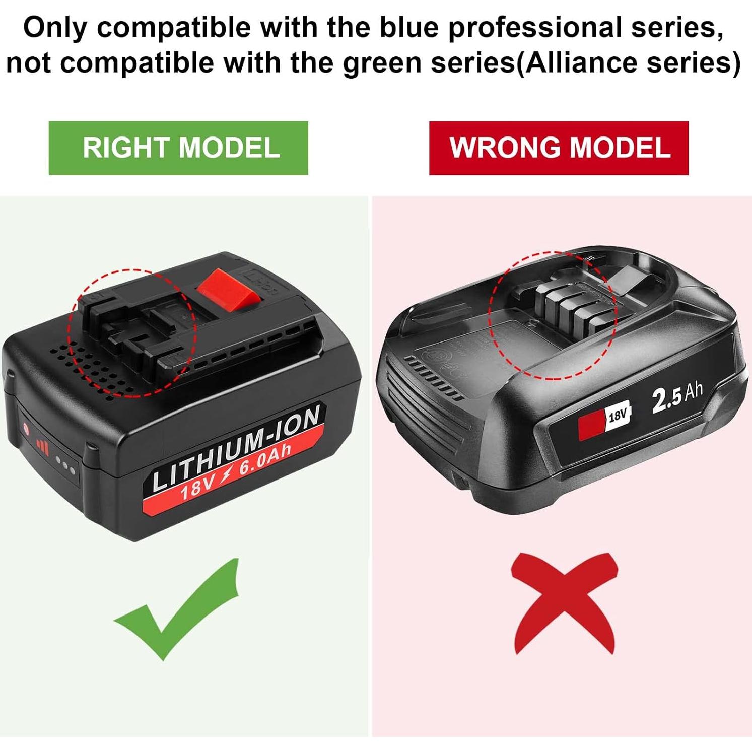 Batería de 18V 6.0 Ah Futurebatt para Herramientas Bosch