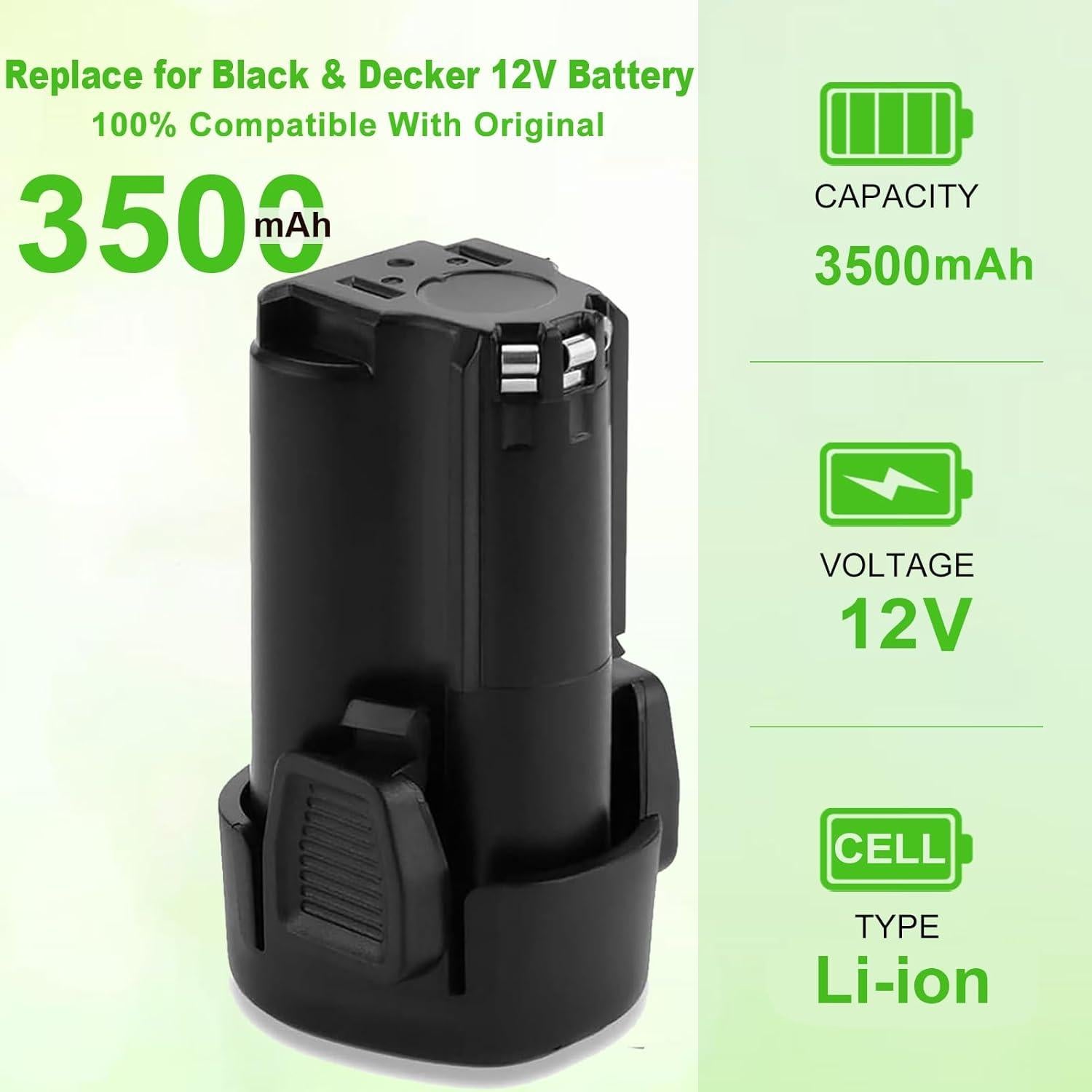 Batería de Litio 3500mAh 12V Black & Decker LBXR12 LBX12