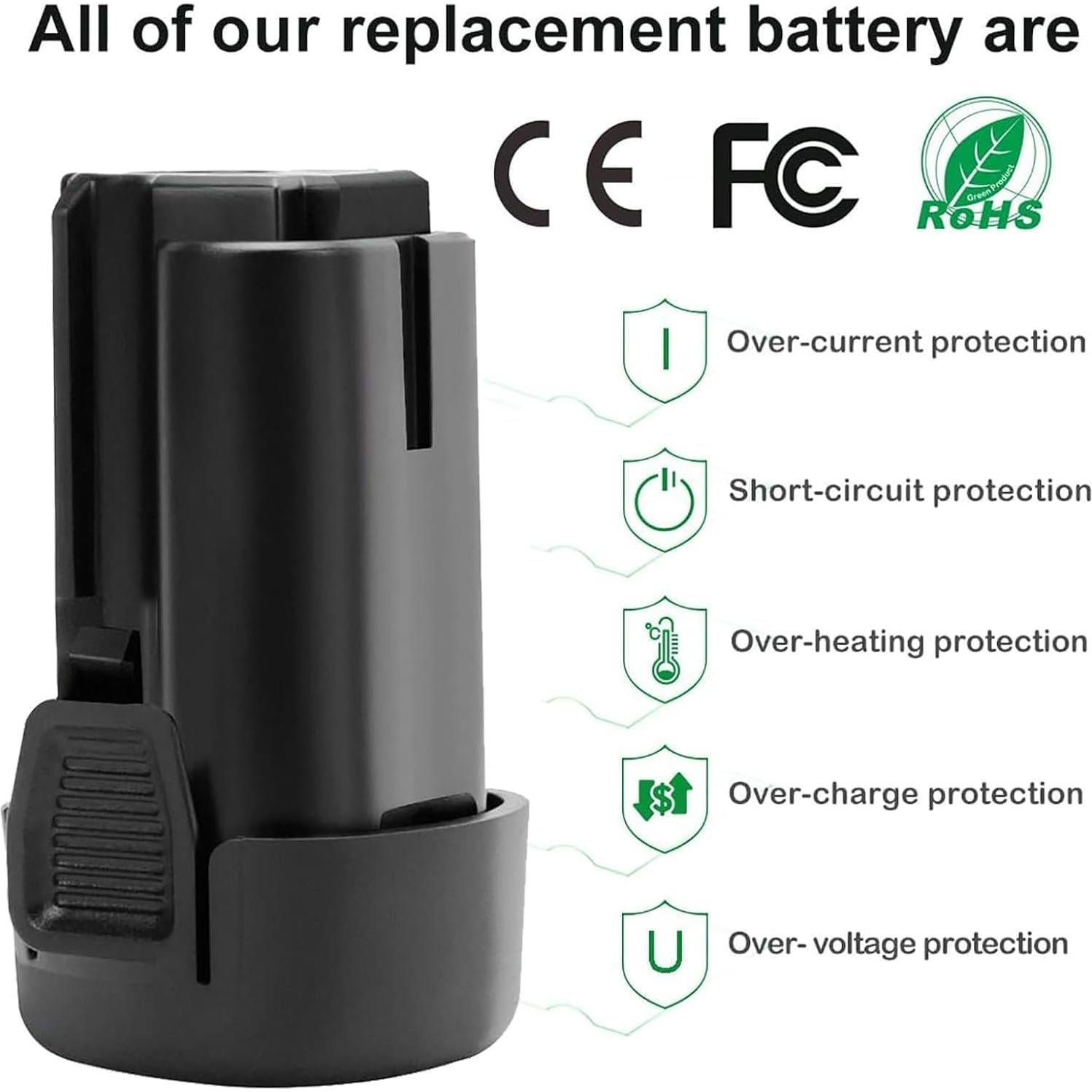 Batería de Litio 3500mAh 12V Black & Decker LBXR12 LBX12