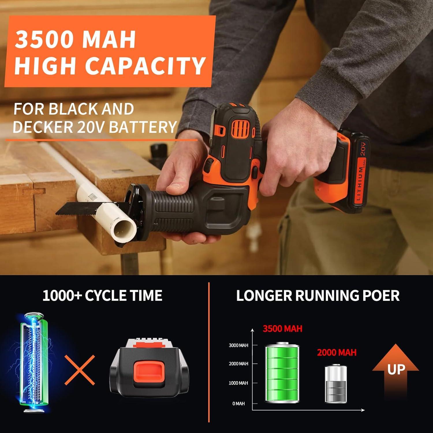 Batería de Reemplazo 20V 3.5Ah Black y Decker LBXR20