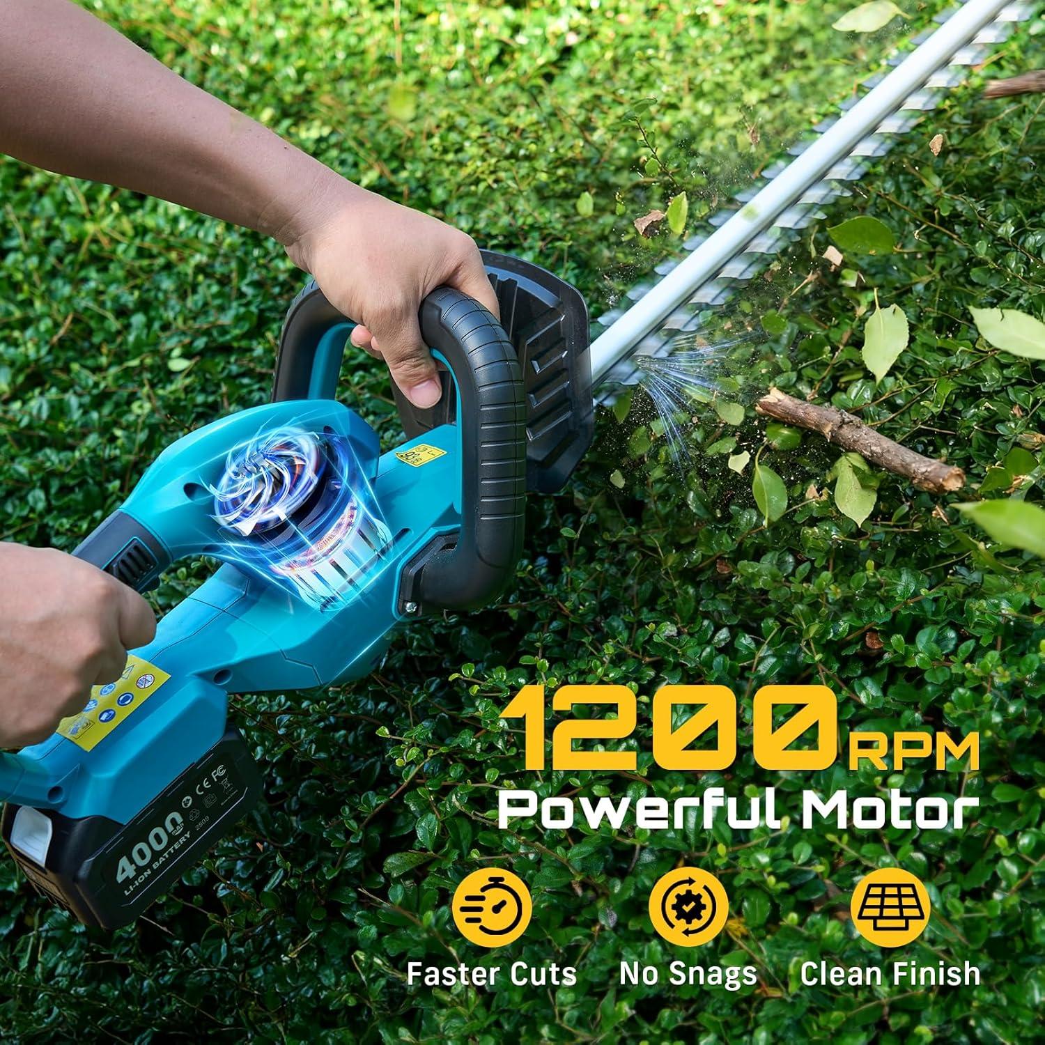 Cortadora de Setos Inalámbrica SEESII 20" (50.8 cm) 4000mAh