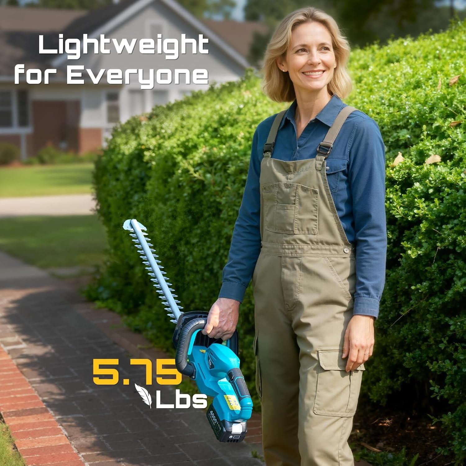 Cortadora de Setos Inalámbrica SEESII 20" (50.8 cm) 4000mAh