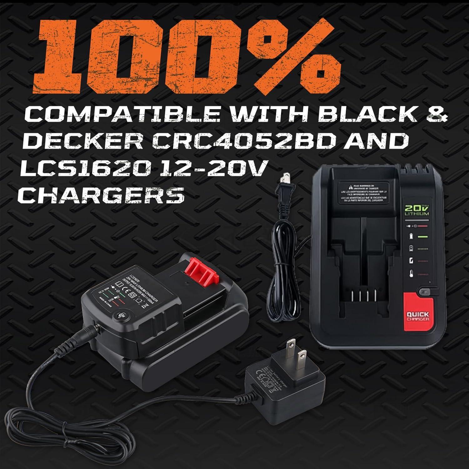 Batería de Litio 20V 3.8Ah Masione para Black & Decker (2-Pack)