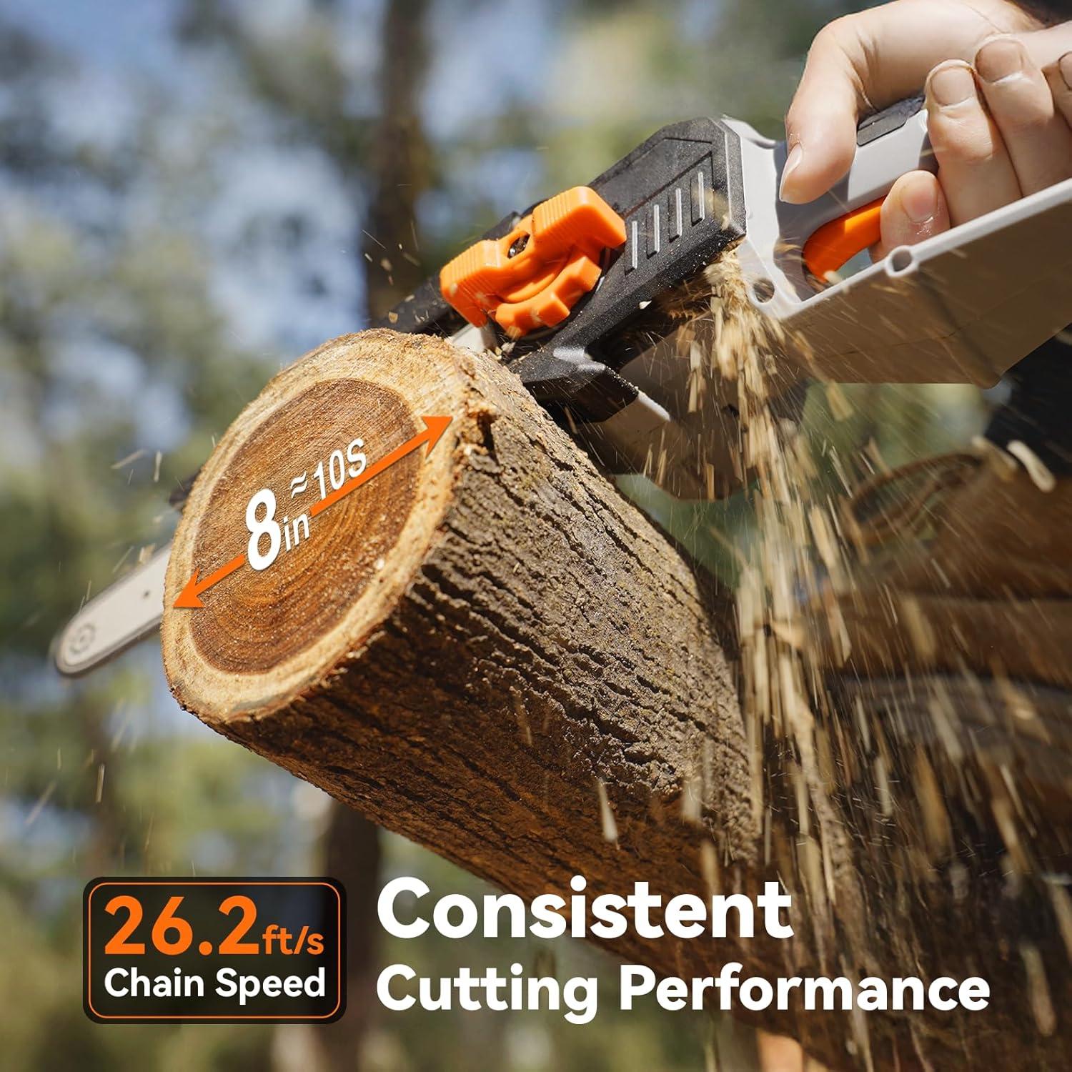 Sierra de Poste 2-en-1 TaskStar 8" Inalámbrica con Baterías