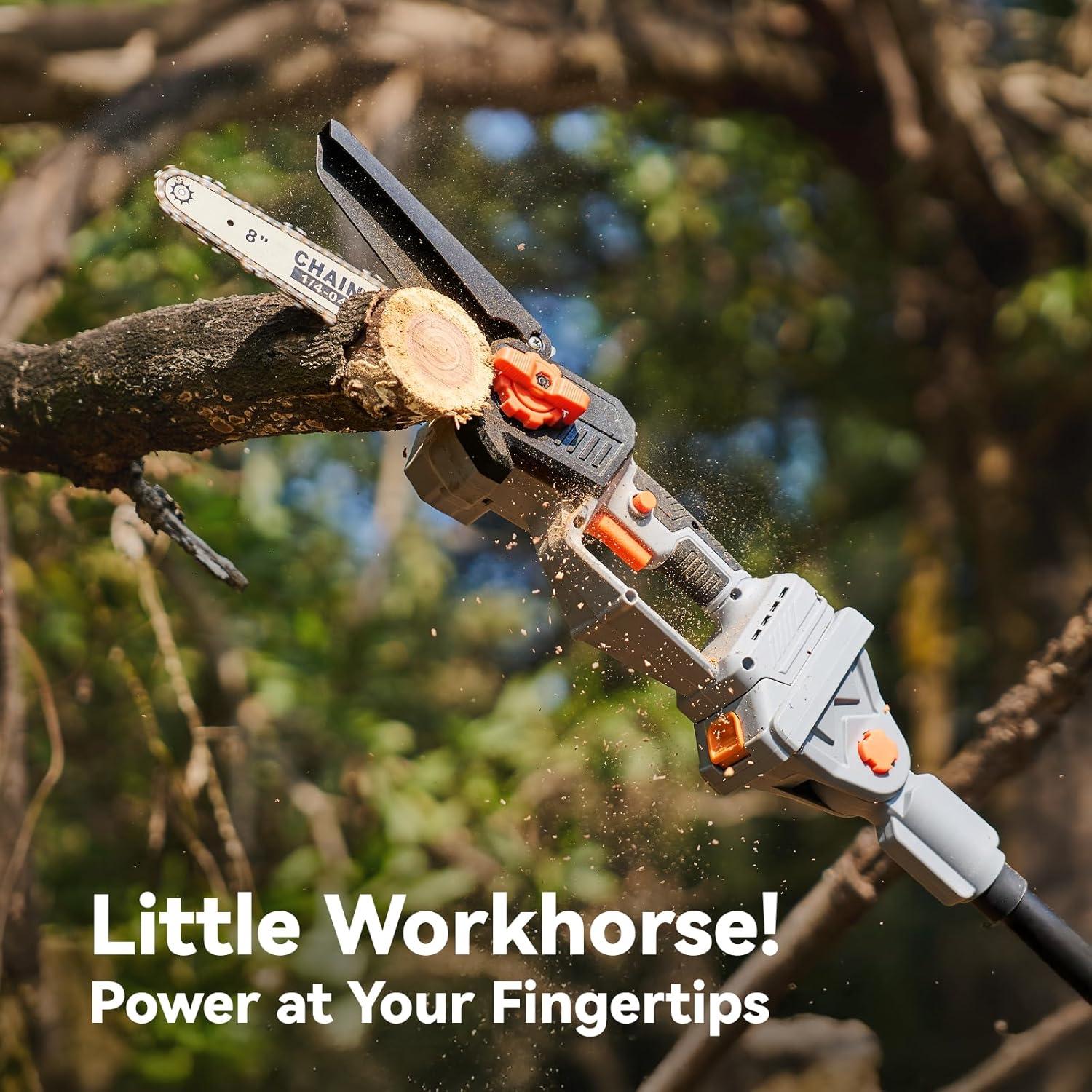 Sierra de Poste 2-en-1 TaskStar 8" Inalámbrica con Baterías