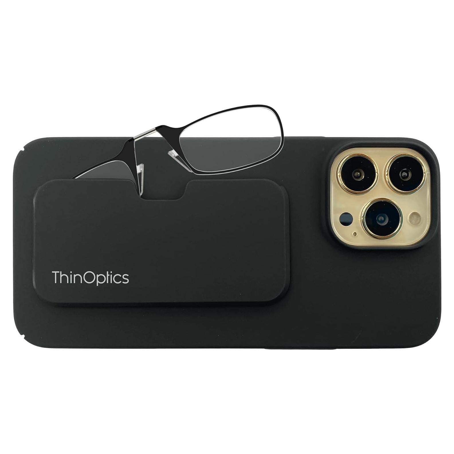 Funda ThinOptics para iPhone 15 Pro Max + Gafas 1.5x