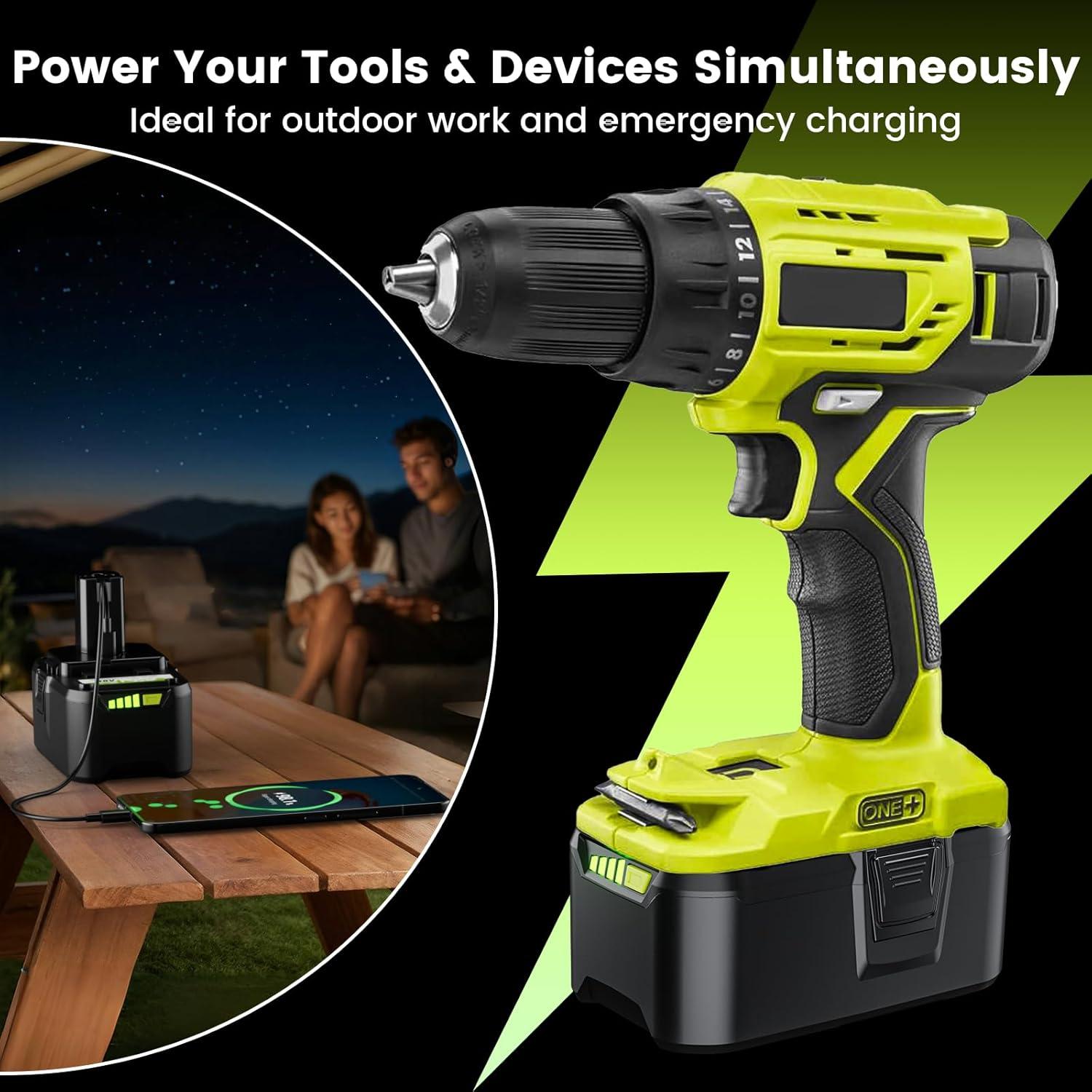 Batería de Litio 18V 4Ah PUJIAMX para Herramientas Ryobi