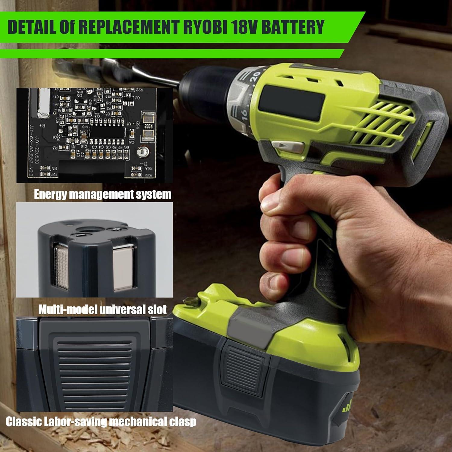 Batería de Litio 18V 8000mAh LUMMINA para Herramientas Ryobi