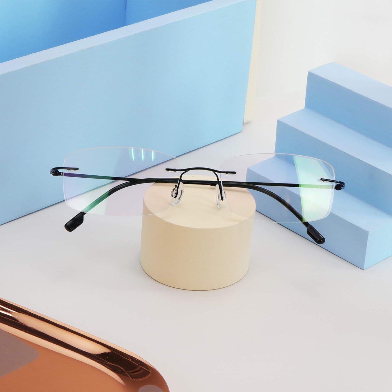 Gafas de lectura LifeArt +2.25, anti-fatiga ocular, sin montura