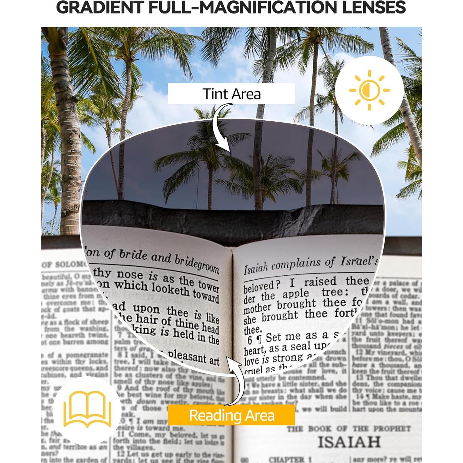 Gafas de sol de lectura para mujeres IF8859 UV400 Floral +2.00