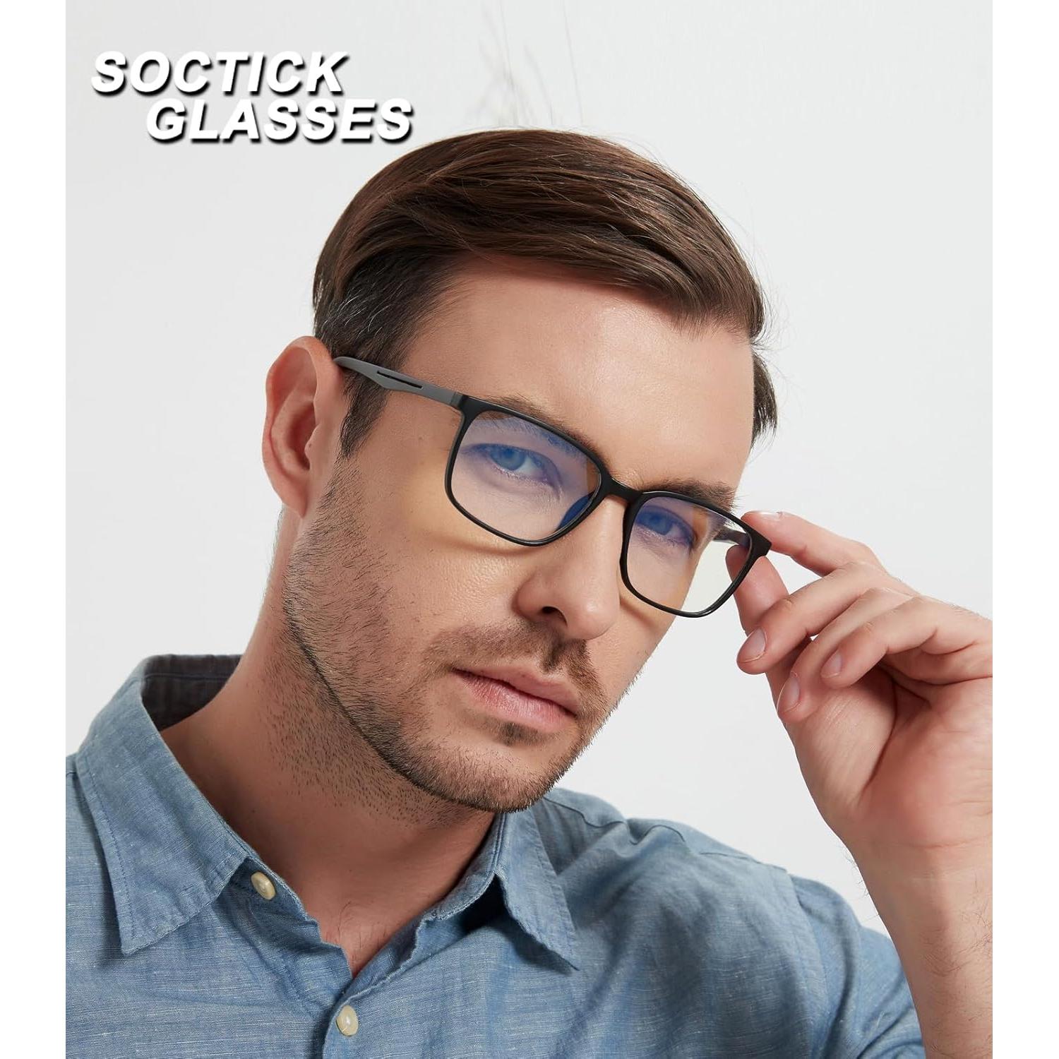Gafas de lectura SOCTICK paquete de 3 con bloqueo luz azul