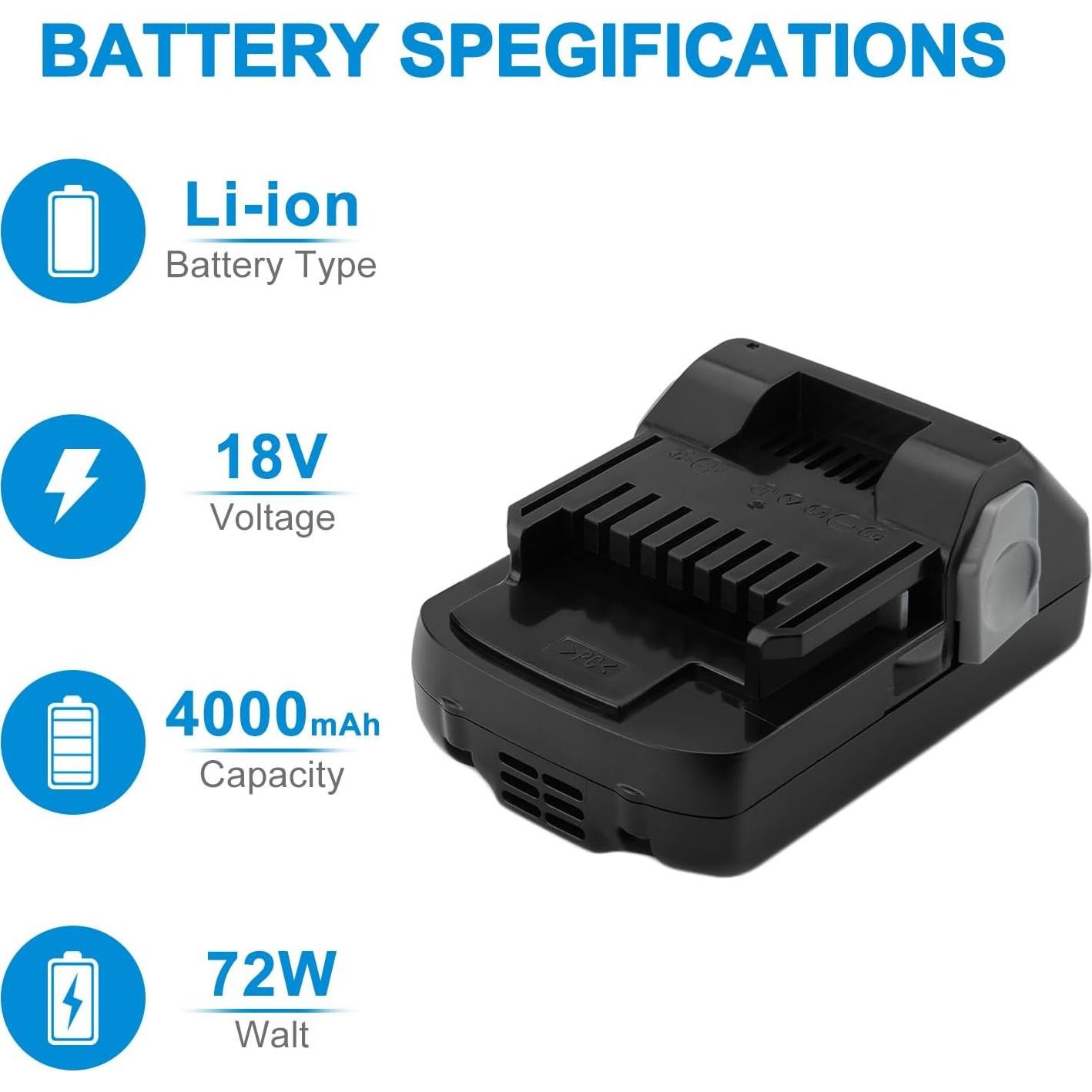 Batería de Litio-Ion 18V 4000mAh BURGARDEN Compatible HITACHI