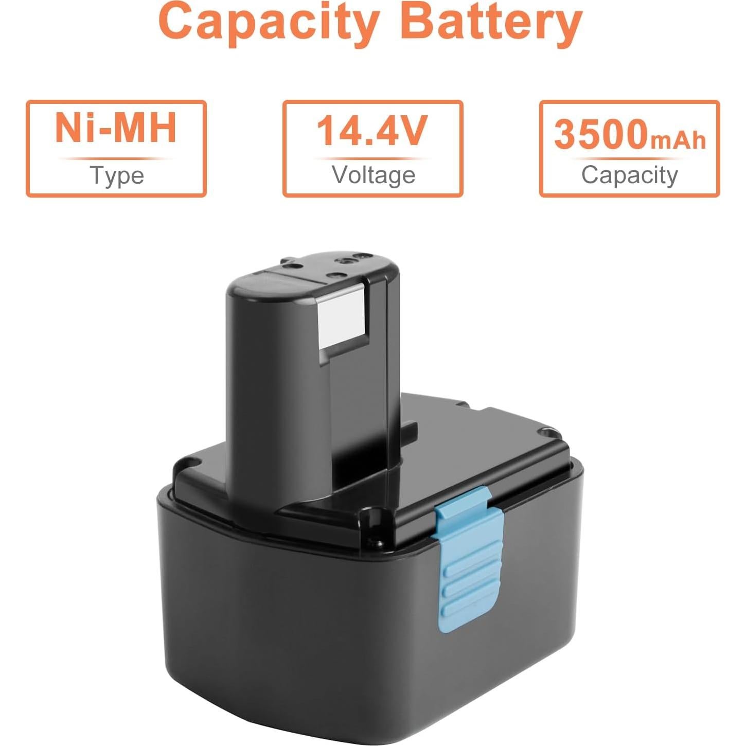 Batería de Reemplazo Ni-MH Shentec 14.4V 3.5Ah para Hitachi