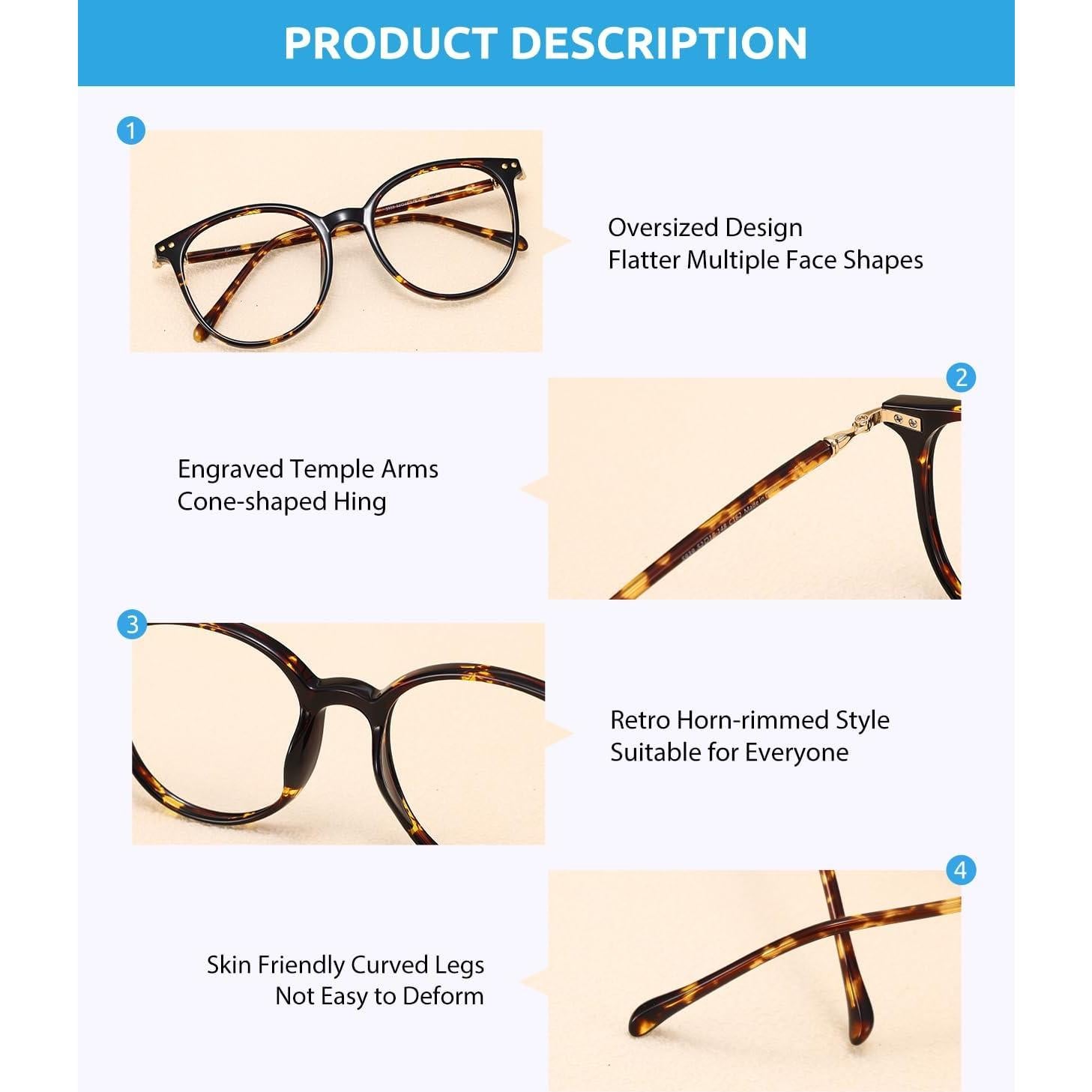 Gafas de lectura Firmoo 1.5 con bloqueo luz azul carey