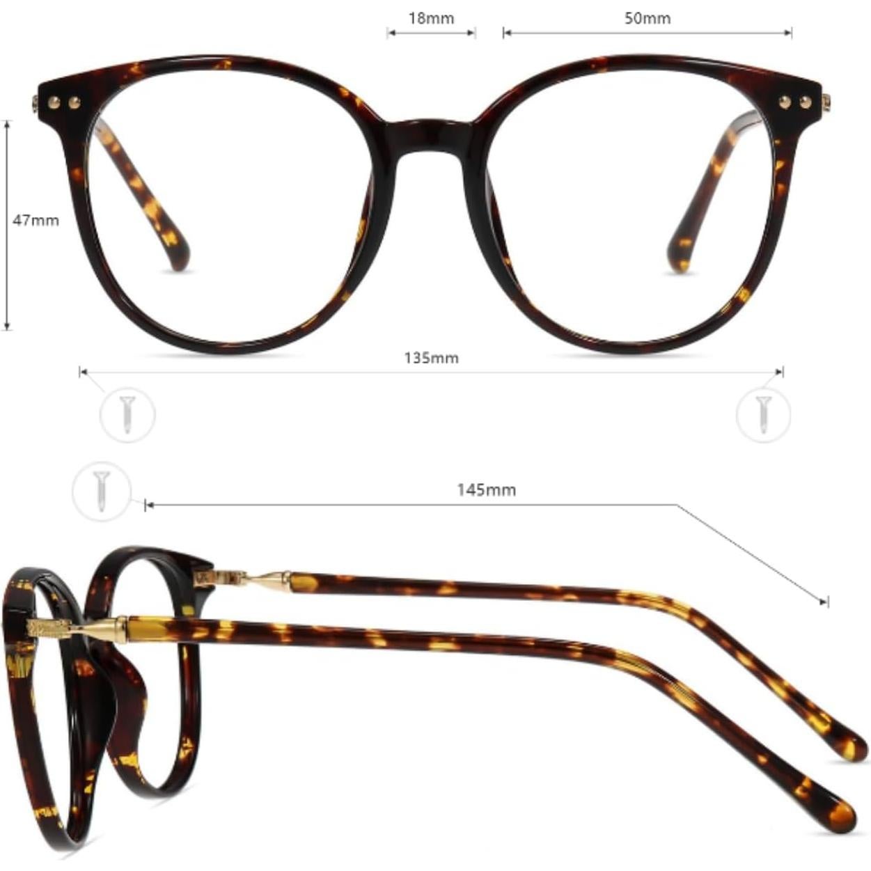 Gafas de lectura Firmoo 1.5 con bloqueo luz azul carey